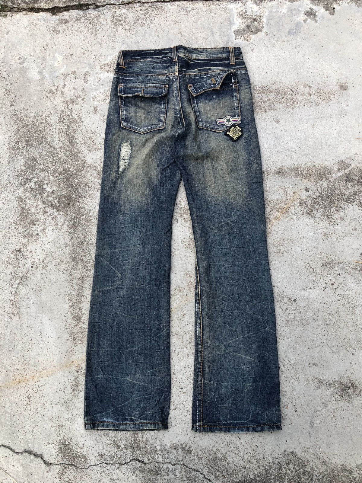 Other BOOTCUT RUSTY DISTRESSED DENIM Size US 30 / EU 46 - 8 Thumbnail