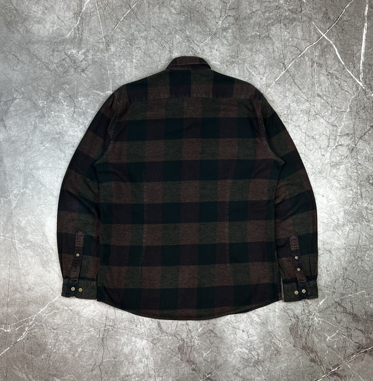 Barbour Barbour Elbe Stripe Flannel Shirt Mens Large Tailored Fit Size US L / EU 52-54 / 3 - 2 Thumbnail