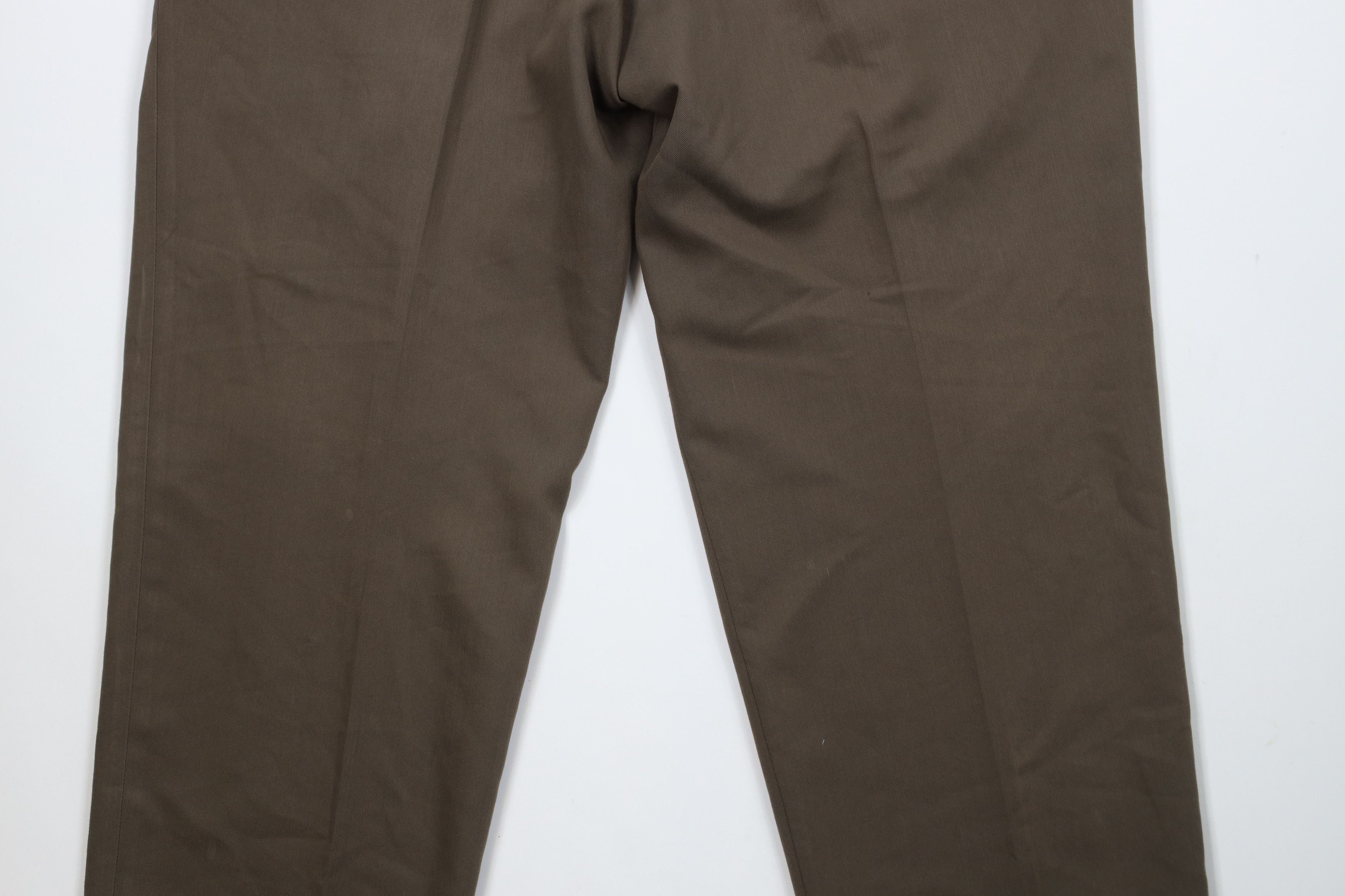 Levi's × Vintage Vintage 90s Levis Wide Leg Pleated Chino Pants Brown USA Size US 36 / EU 52 - 14 Thumbnail