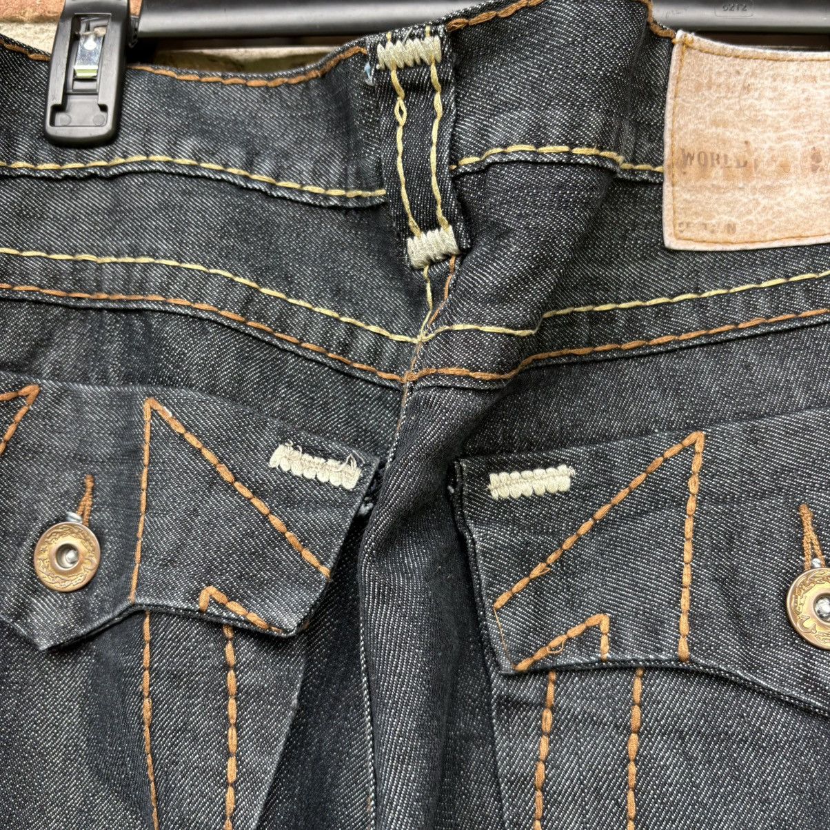 True Religion True Religion Section Joey Super T Baggy Wide Leg Jeans Size US 38 / EU 54 - 3 Thumbnail