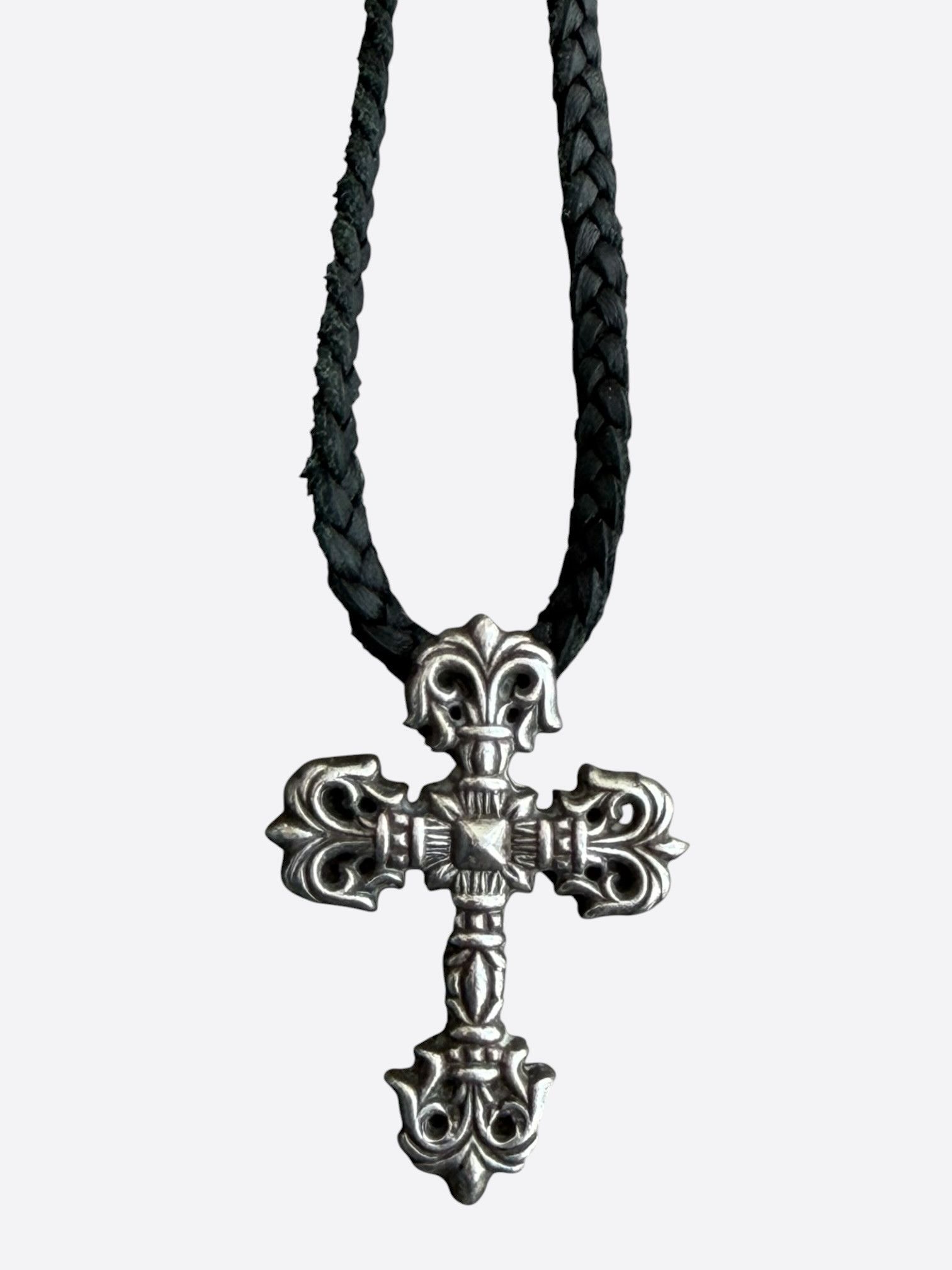 Chrome Hearts Chrome Hearts Silver Filigree Cross Necklace Size ONE SIZE - 1 Thumbnail