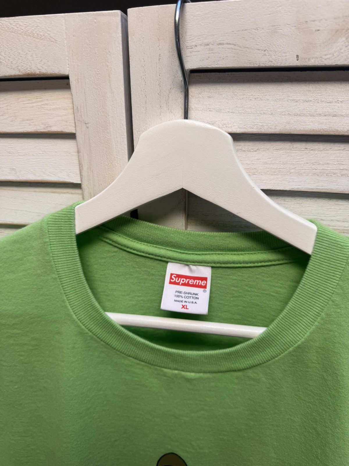 Supreme Men’s Casual Y2K Shirt Supreme Alien Tee Lime Size US XL / EU 56 / 4 - 7 Thumbnail