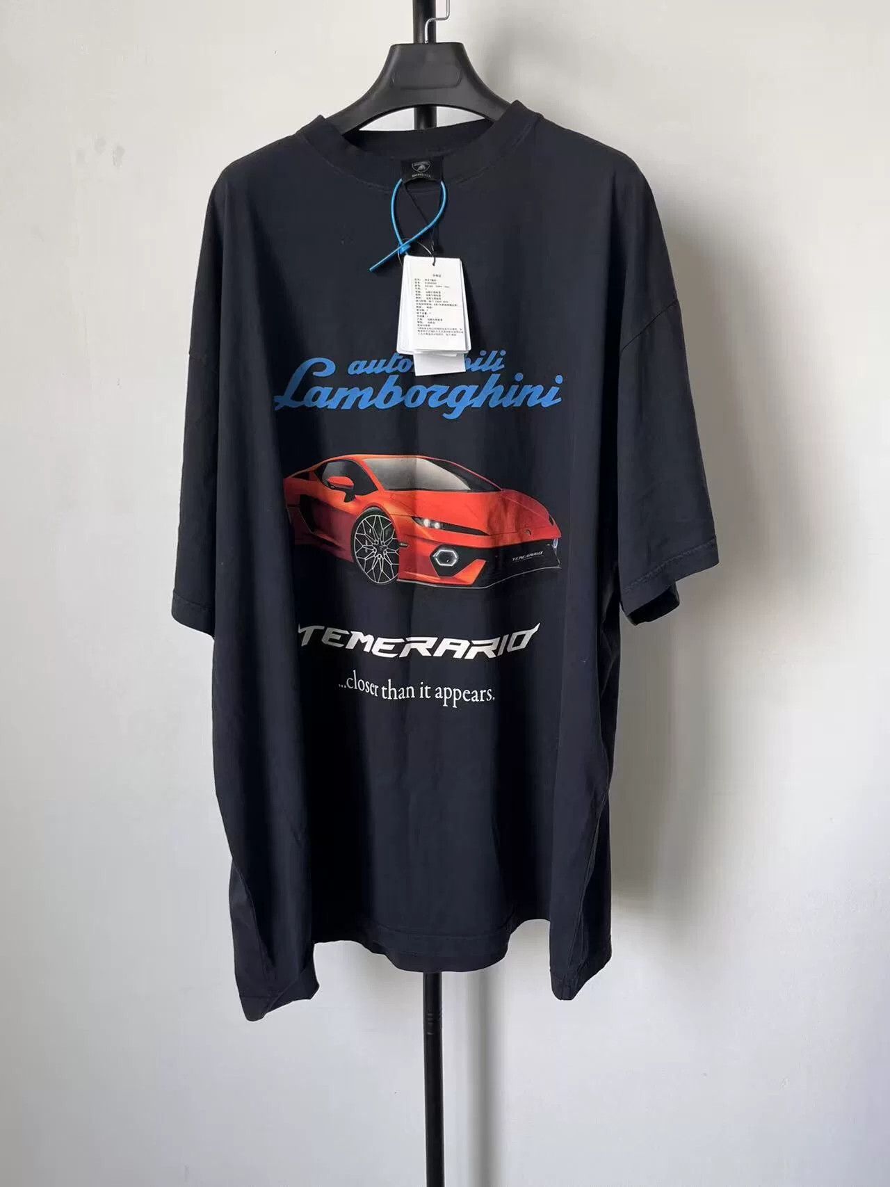 Balenciaga Balenciaga x Lamborghini Car Print T-Shirt Size US XL / EU 56 / 4 - 1 Thumbnail