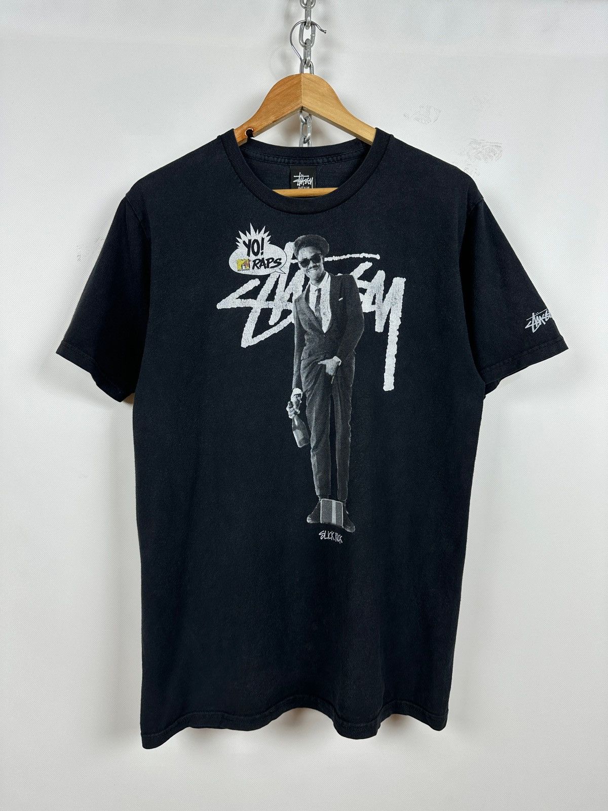 Rare Stussy hot Yo MTV Raps Slick Rick Shirt