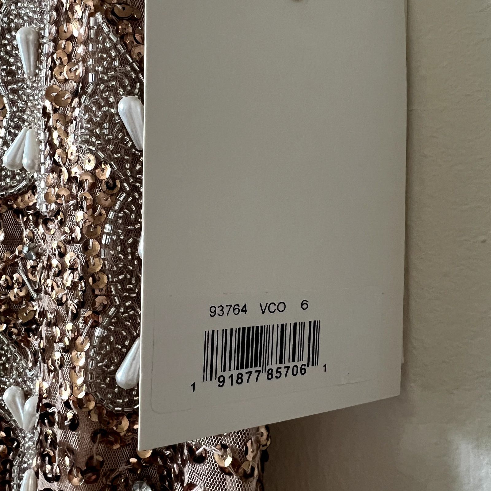 MACH & MACH Mac Duggal Cocktail Dress Heavily Beaded brown midi dress Size M / US 6-8 / IT 42-44 - 9 Thumbnail