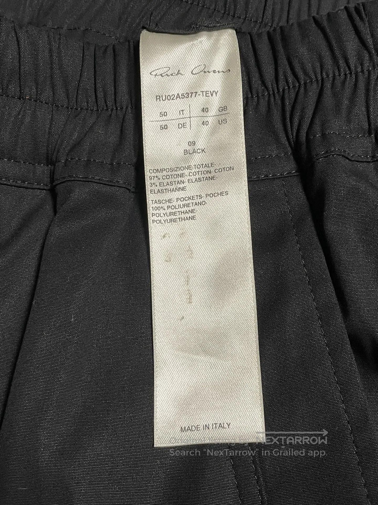 Rick Owens Rick Owens Black Cargo Pants. Size US 34 / EU 50 - 3 Thumbnail
