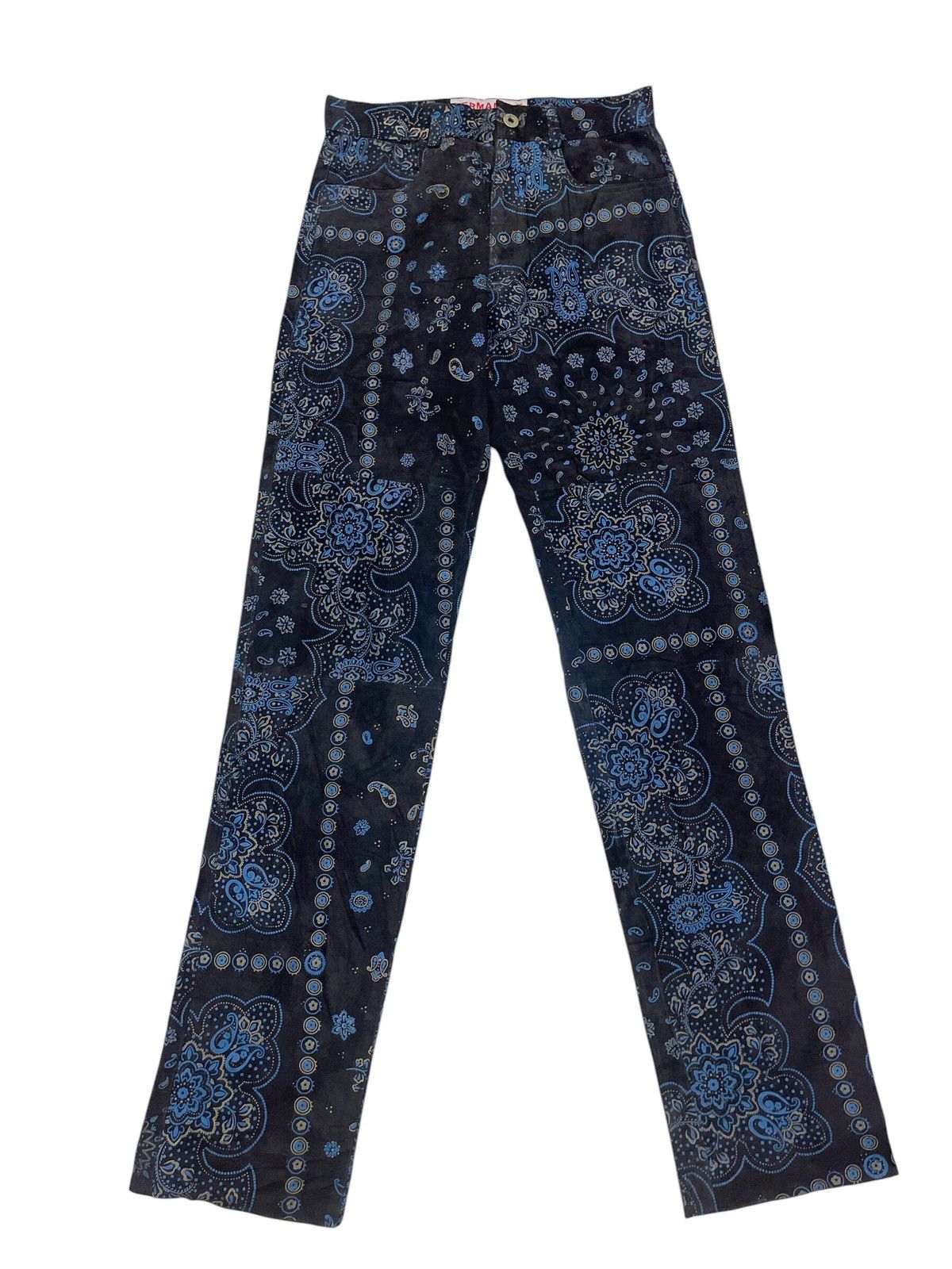Genuine Leather × Japanese Brand × Kapital VINTAGE PAISLEY SUEDE PANTS INSPIRED KAPITAL Size US 27 - 1 Thumbnail