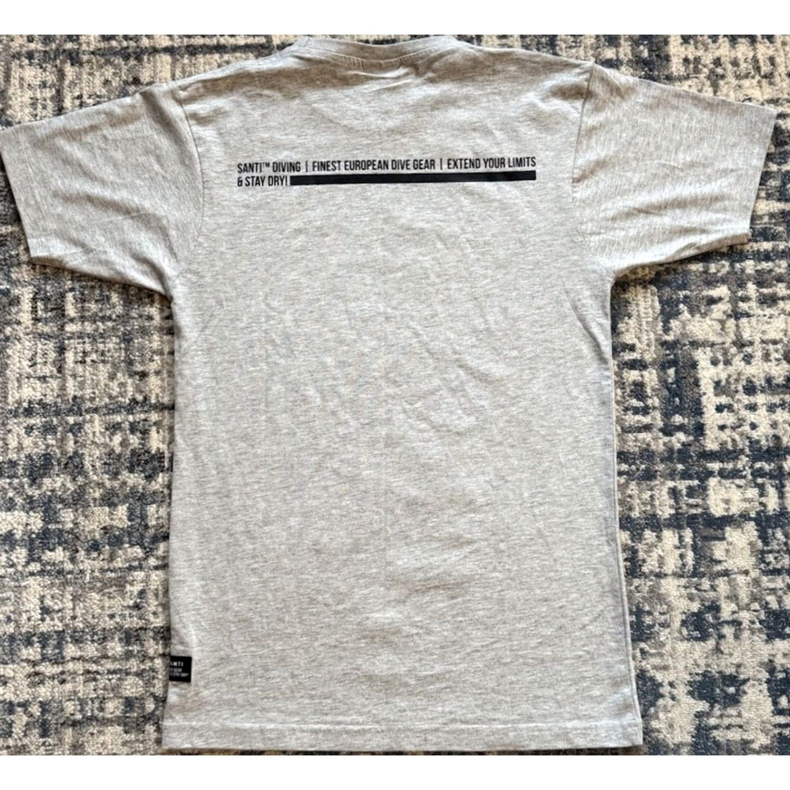 Equipment Santi T-Shirt Shirt Men Sz S Gray Ocean Life Beach Diving Classic Fish Logo Graphic Print Size US S / EU 44-46 / 1 - 4 Thumbnail