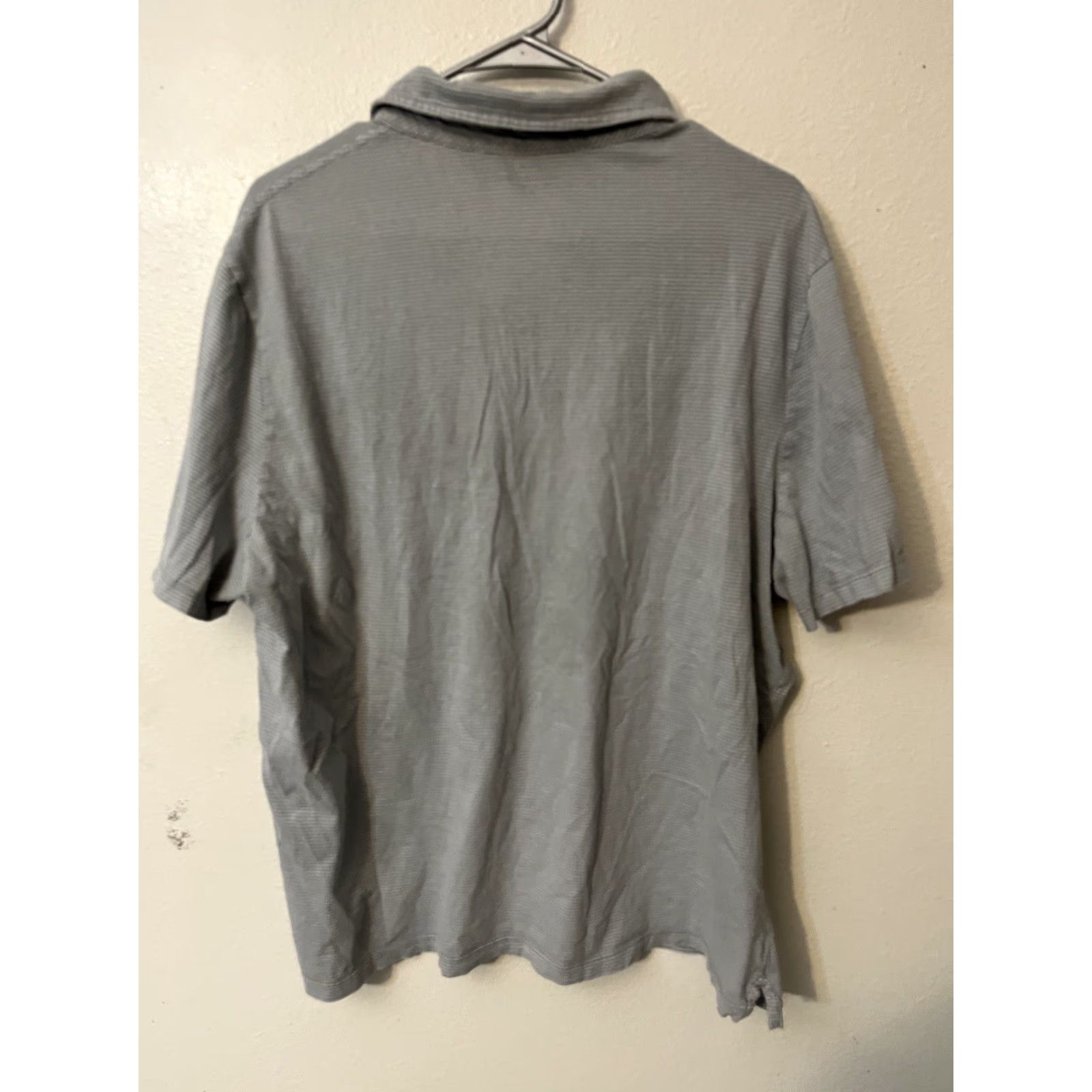 Vineyard Vines Vineyard Vines Polo Shirt Mens XL Gray Striped Short Sleeve Pocket Shirt Size US XL / EU 56 / 4 - 3 Thumbnail