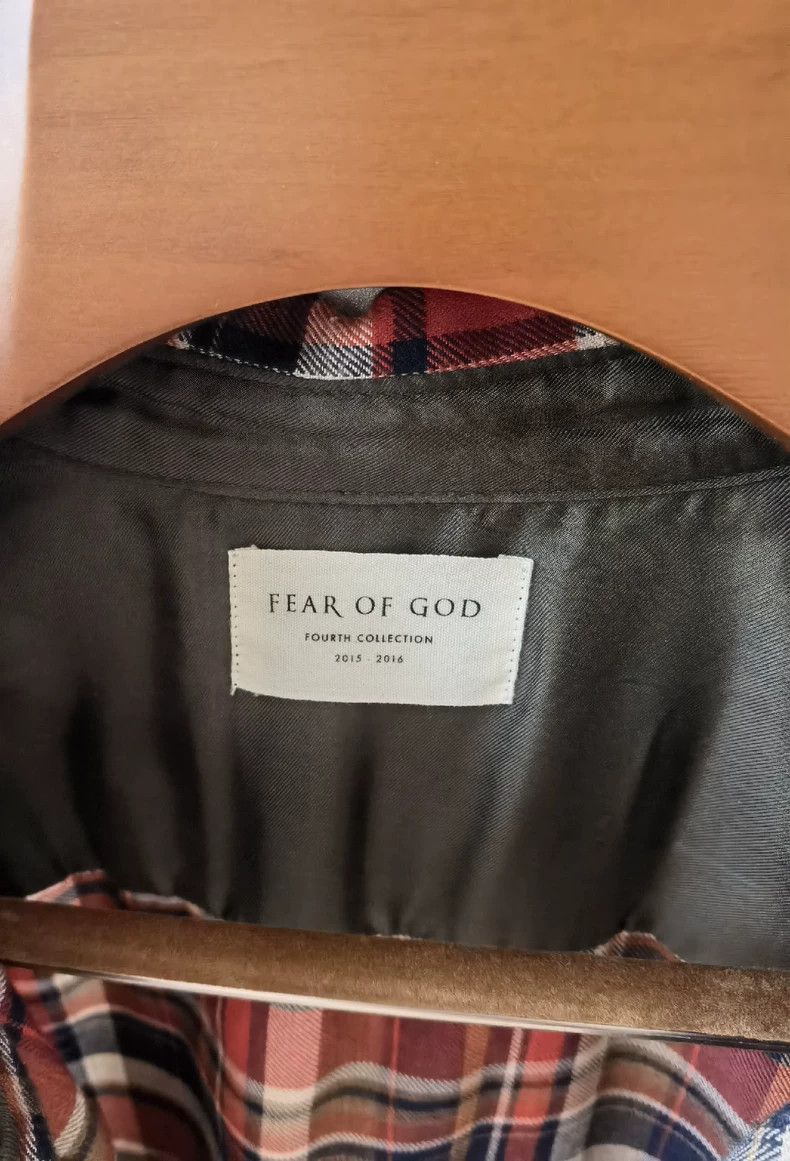 Fear of God Fear of God Red plaid shoulder shirt Size US L / EU 52-54 / 3 - 3 Thumbnail