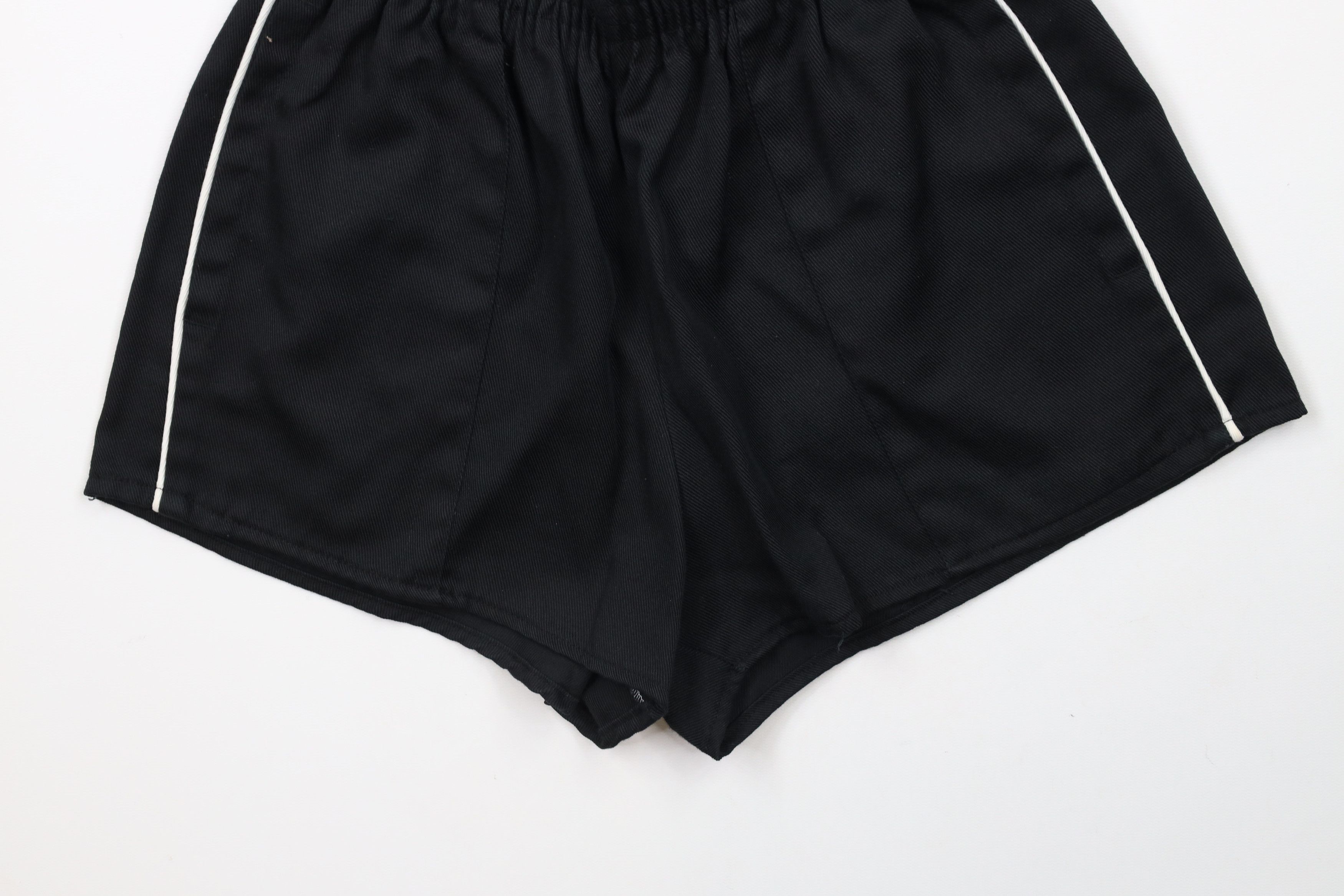 Vintage Vintage 70s Streetwear Running Short Shorts Black USA Size 23" - 4 Thumbnail