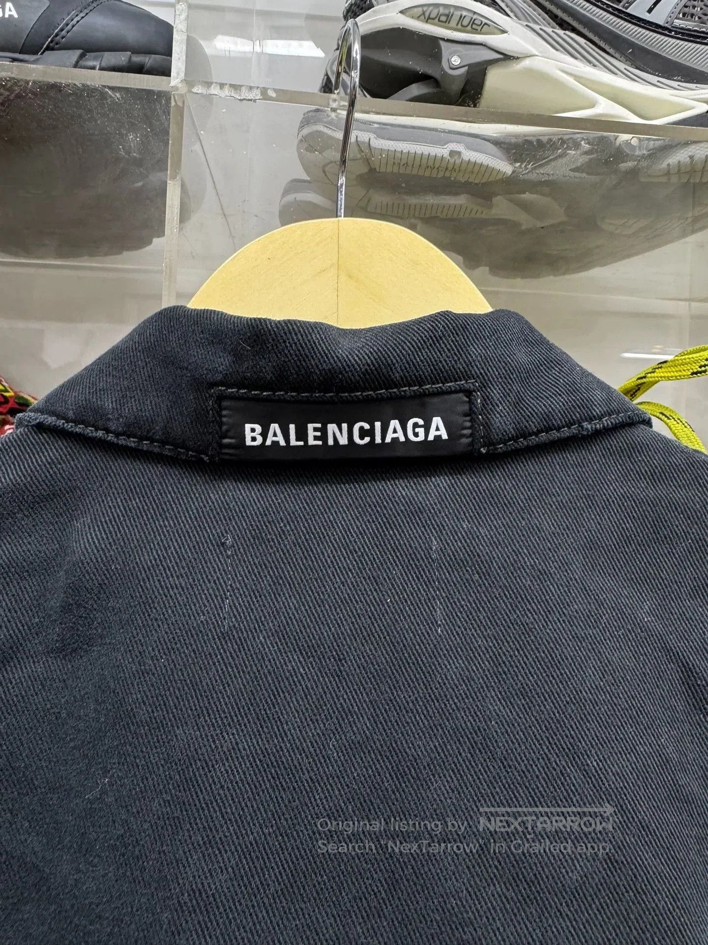 Balenciaga Balenciaga Collar Logo Denim Jacket. Size US L / EU 52-54 / 3 - 3 Thumbnail