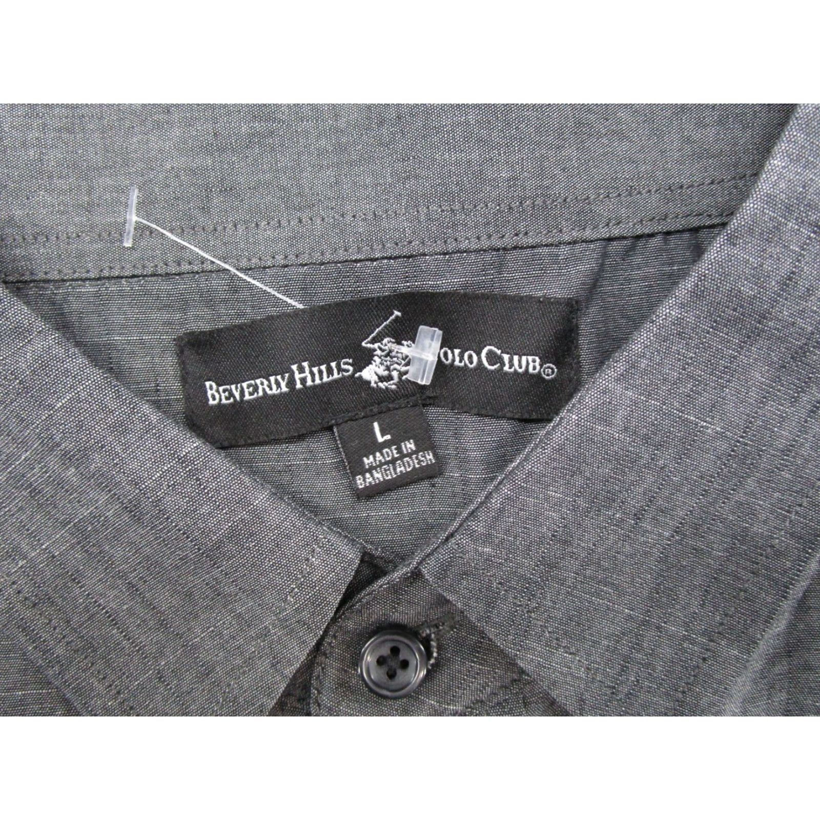 Beverly Hills Polo Club Beverly Hills Polo Club Button-Down Shirt Men’s Charcoal Gray Black Size L New Size US L / EU 52-54 / 3 - 2 Thumbnail