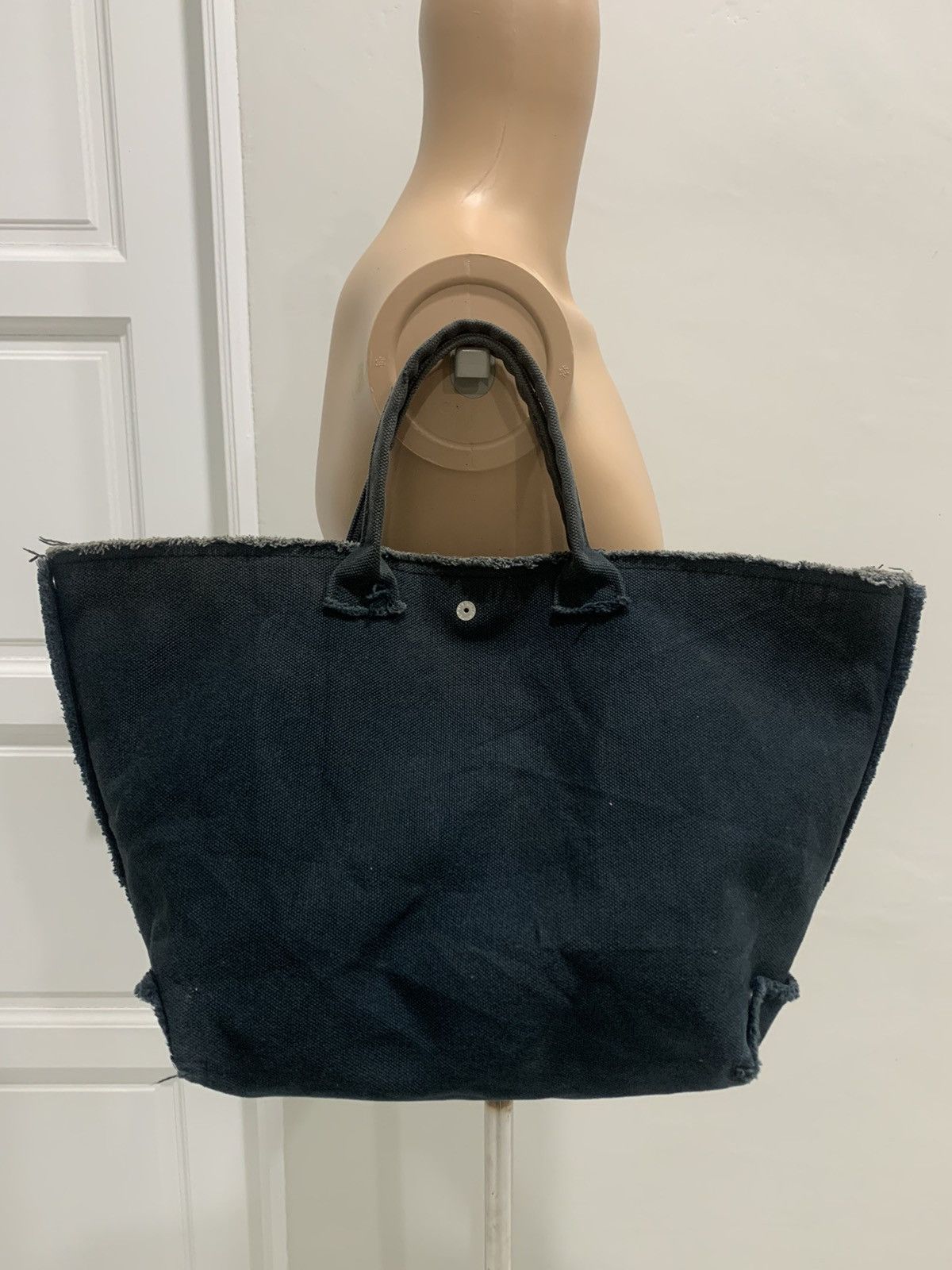 Unknown Japanese Brand Canvas Snap Button tote bag