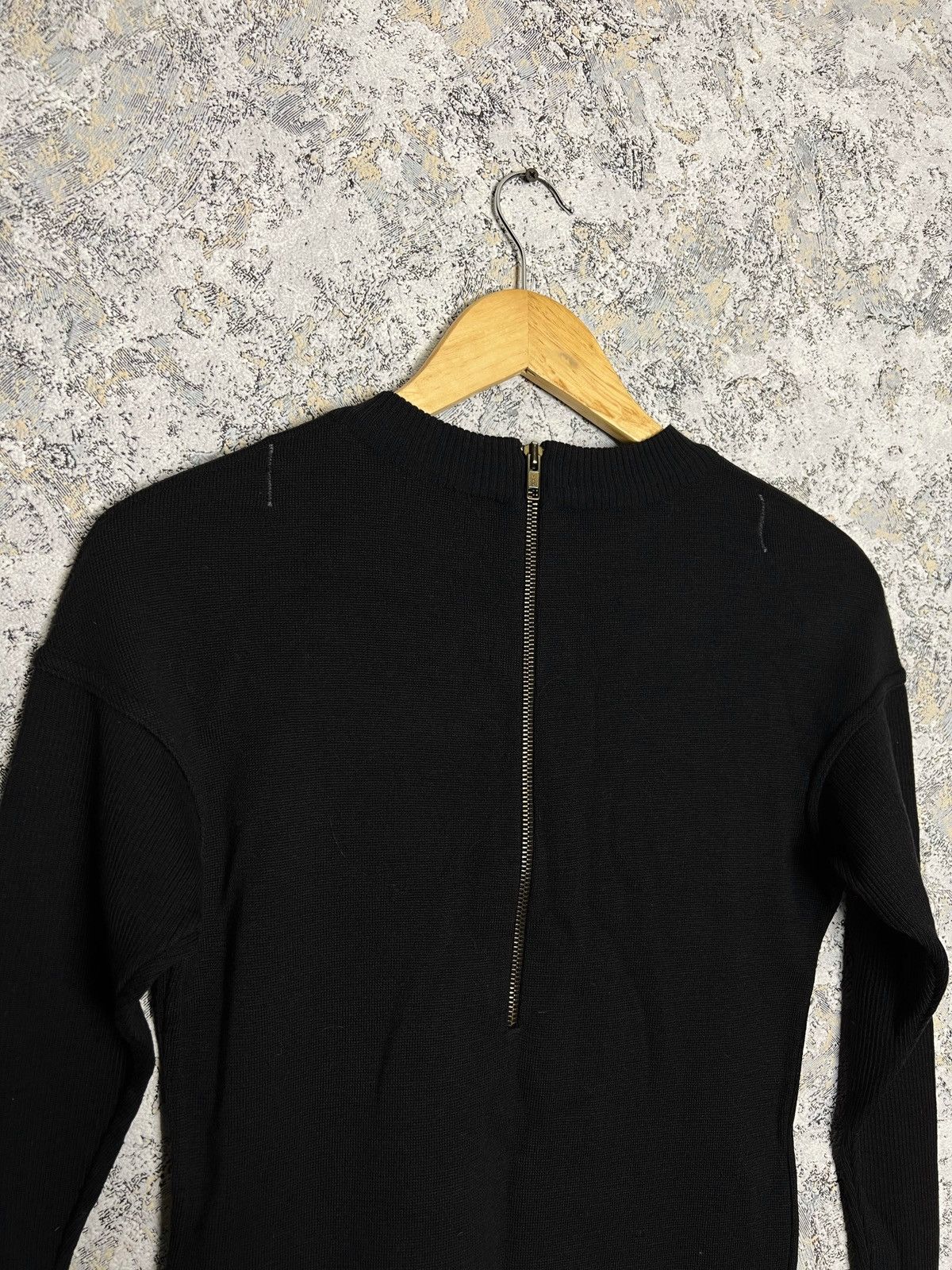 Alaia × Vintage ALAIA Azzedine RARE Vintage Wool Knitted Zip Long Sweater L Size L / US 10 / IT 46 - 4 Thumbnail