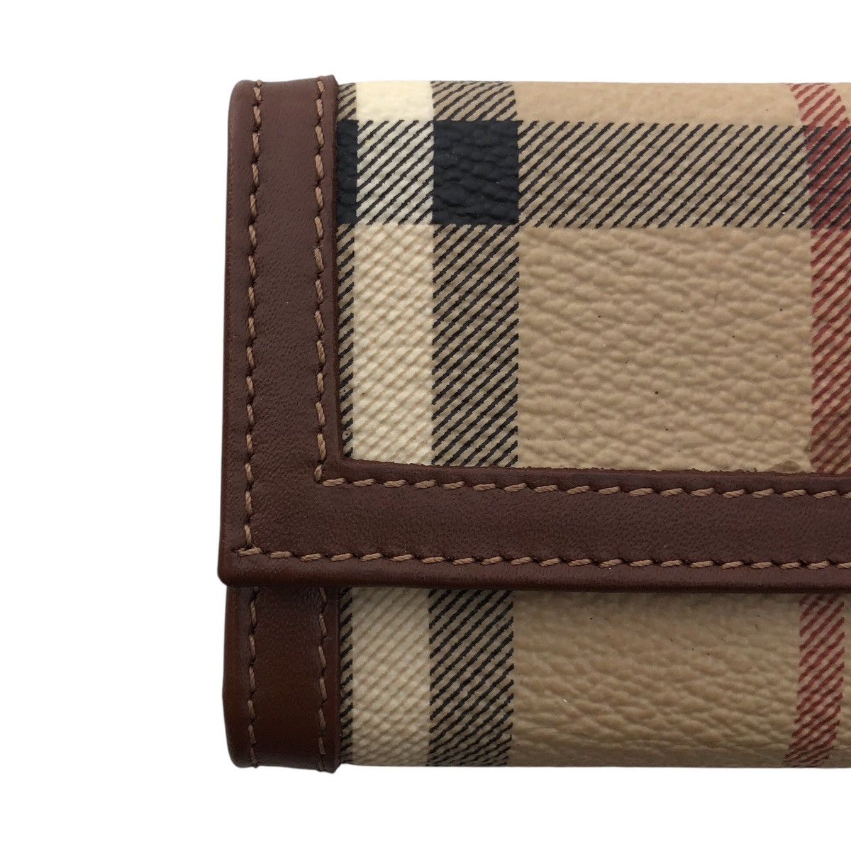 Burberry Burberry London Novacheck Key Holder Pouch Leather Size ONE SIZE - 3 Thumbnail