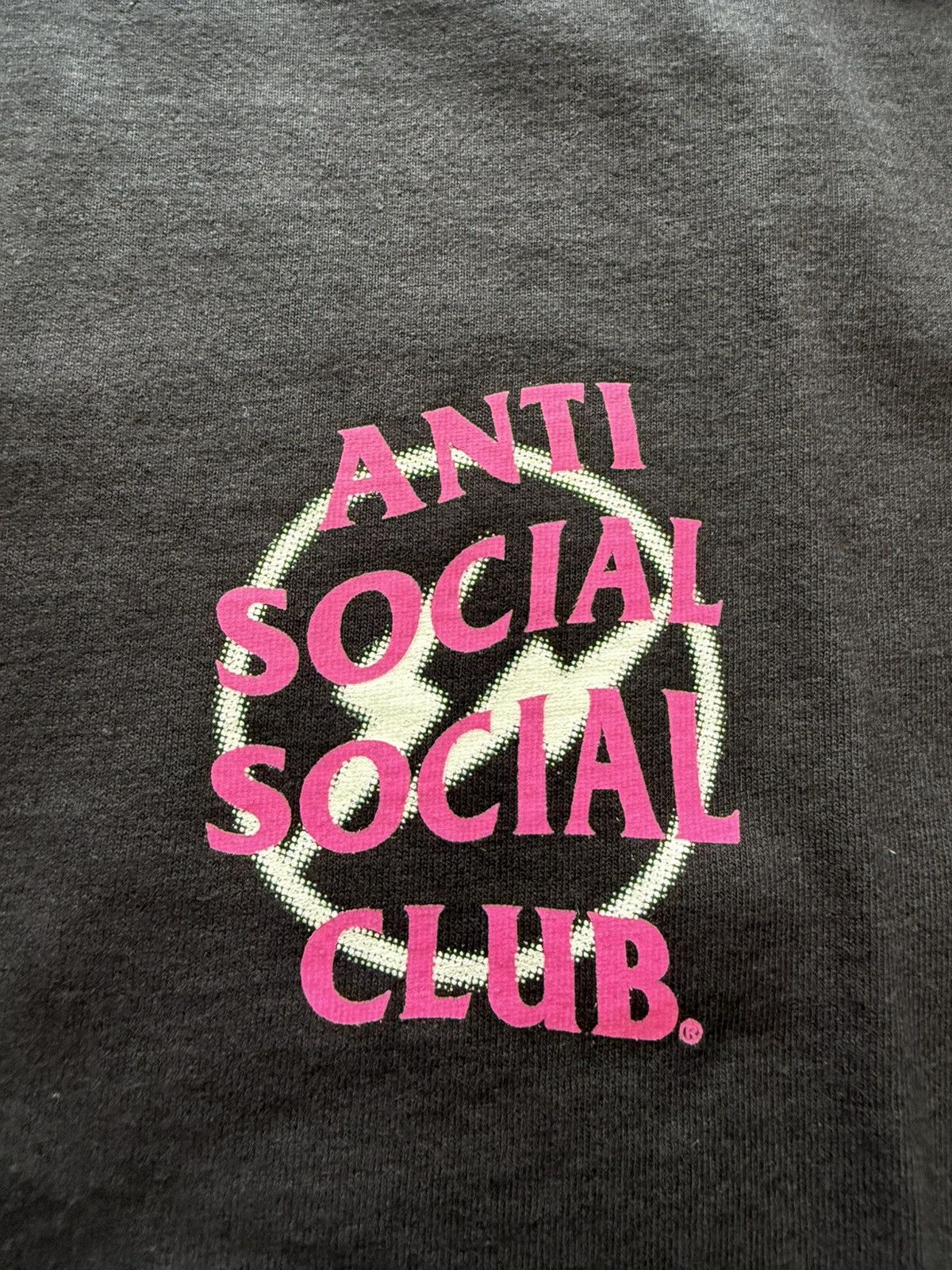 Anti Social Social Club × Fragment Design Anti Social Social Club x Fragment Pink Logo BLK Tee Size L Size US L / EU 52-54 / 3 - 2 Thumbnail