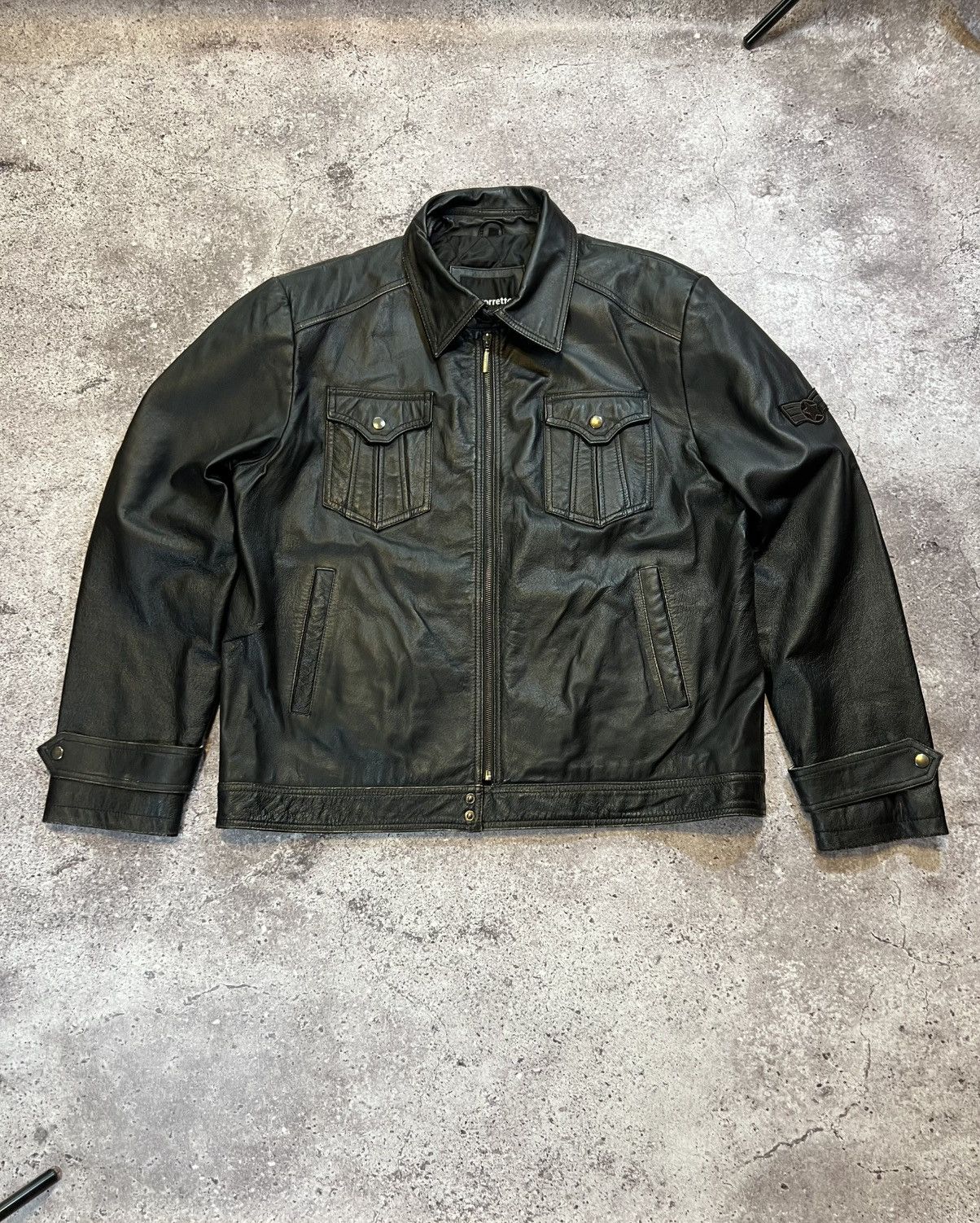 VTG Rare Army Air Force Military Pilot Leather Jacket