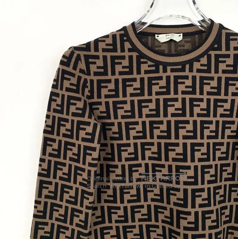 Fendi FENDI Brown Knit Sweater in XS Size . Size XS / US 0-2 / IT 36-38 - 3 Thumbnail