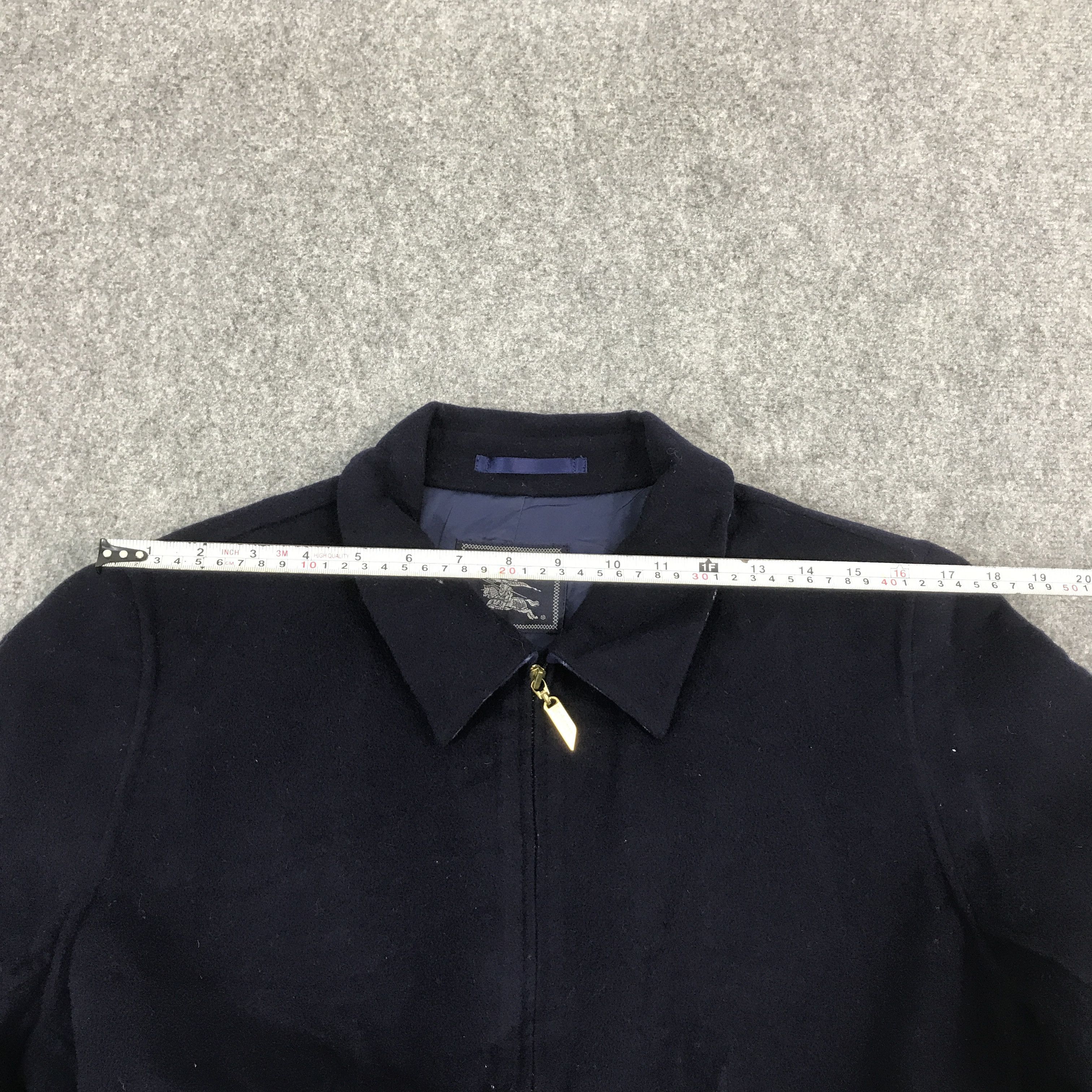 Burberry × Vintage BURBERRYS CLASSIC NAVY ZIPPER WOOL JACKET Size US M / EU 48-50 / 2 - 9 Thumbnail