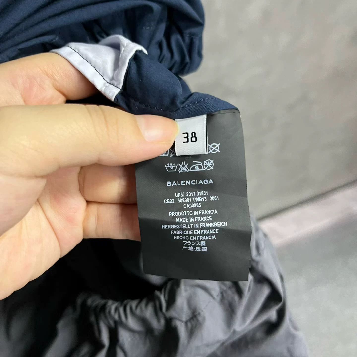 Balenciaga Balenciaga's Latest Blue Monochrome Stitching Size US M / EU 48-50 / 2 - 3 Thumbnail