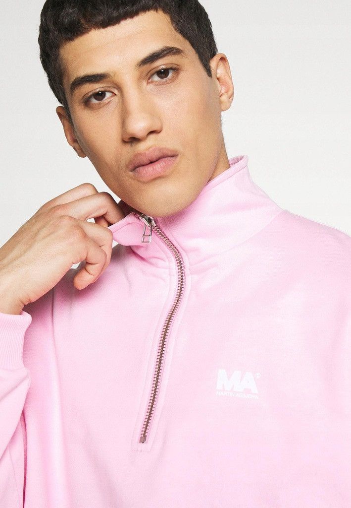 Martin Asbjorn Martin Asbjorn Logo Pink Half Zip Crewneck Size US M / EU 48-50 / 2 - 6 Thumbnail
