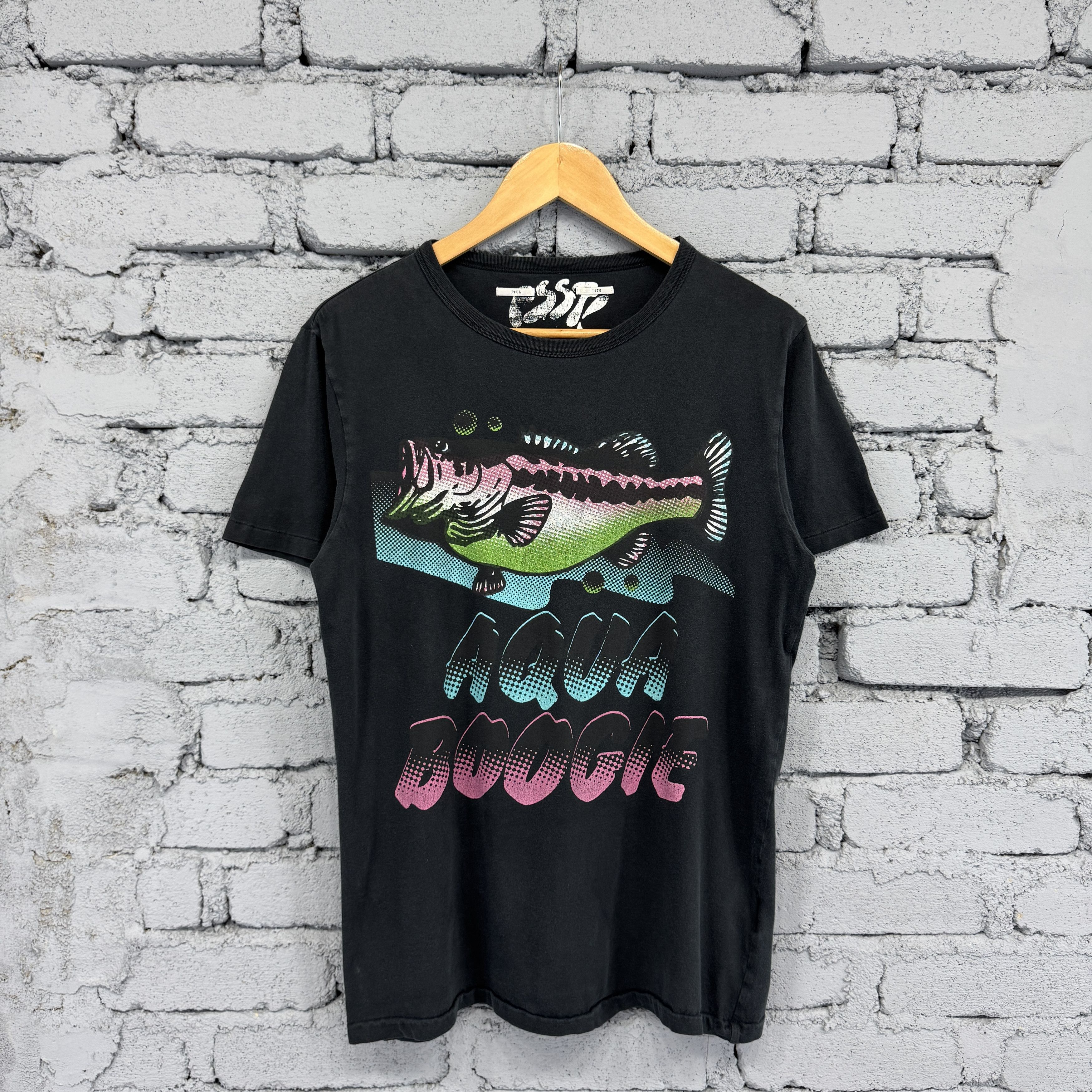 Paul Smith : Vintage 90s Paul Smith Psyco Alpha Disco Sunfaded Tshirt Size US L / EU 52-54 / 3 - 1 Thumbnail