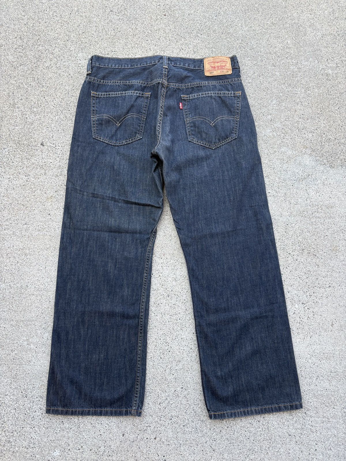 Levi's Vintage Y2K 569’ Levis Loose Fit D. Indigo Jeans Size 33x30 Size US 33 - 2 Thumbnail