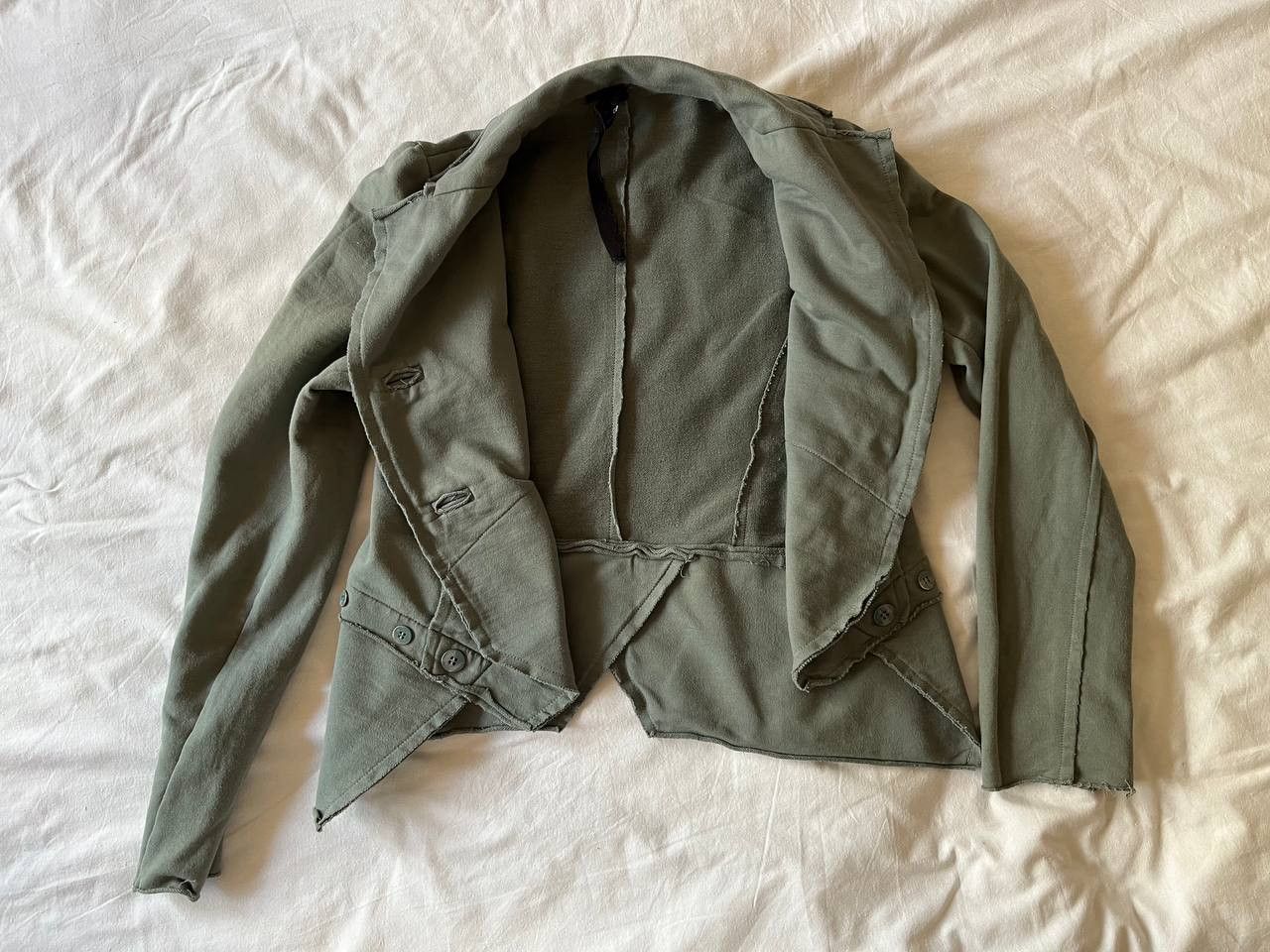 Designer × Other Studio B3 women's khaki cotton cropped jacket Size S / US 4 / IT 40 - 3 Thumbnail