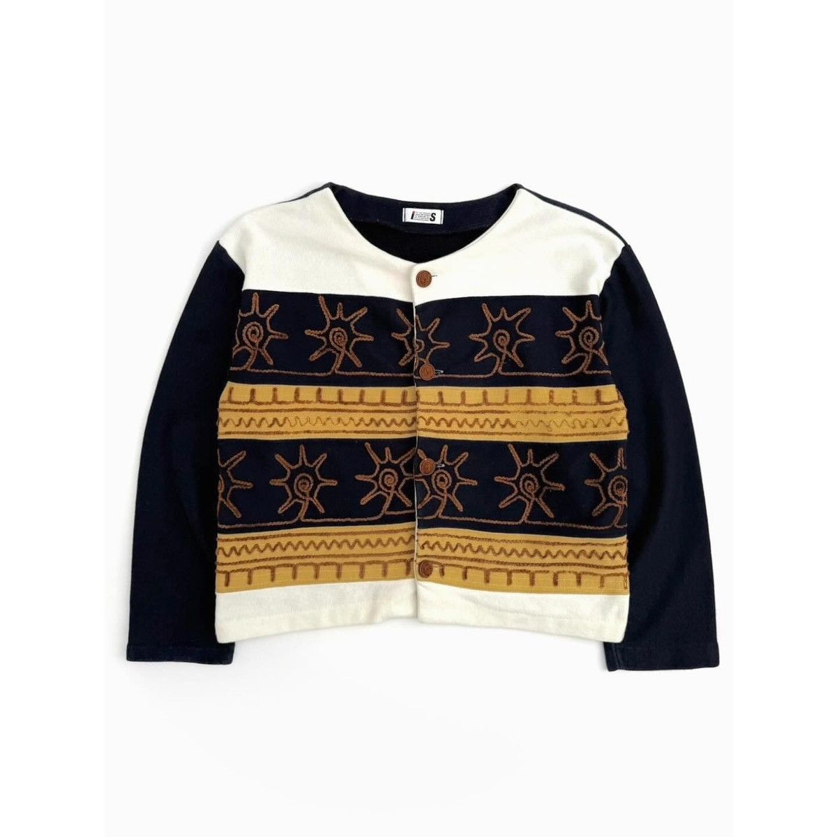 トップス 80s I.S. Chisato Tsumori Design cardigan Issey Miyake Issey Miyake x Chisato Tsumori design Bomber jacket