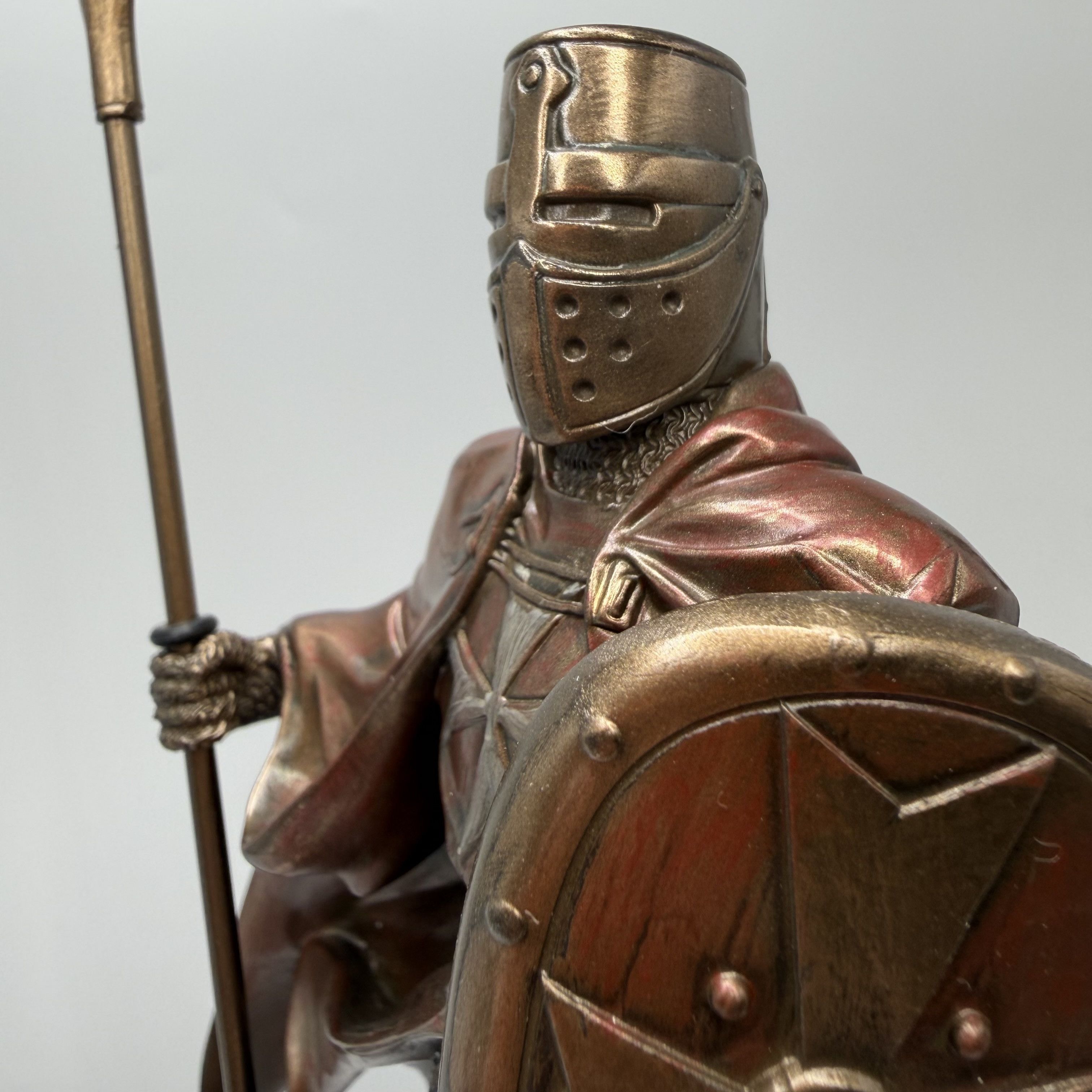 Other Crusader Knight with Spear Statue Bronze Finish Figurine Size ONE SIZE - 3 Thumbnail