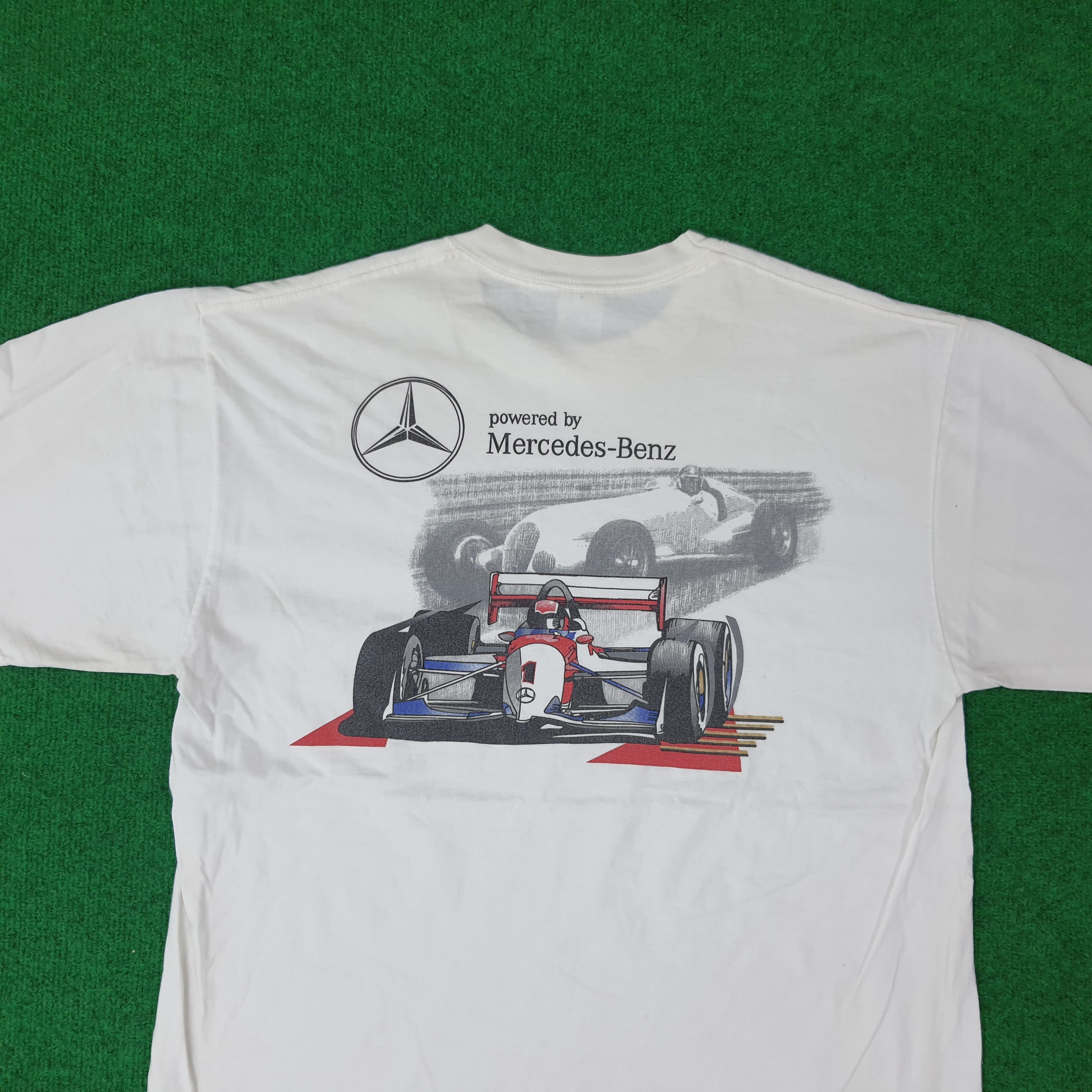Mercedes-Benz Vintage Mercedes Benz F1 Racing Tshirt C259N34 Size US L / EU 52-54 / 3 - 2 Thumbnail