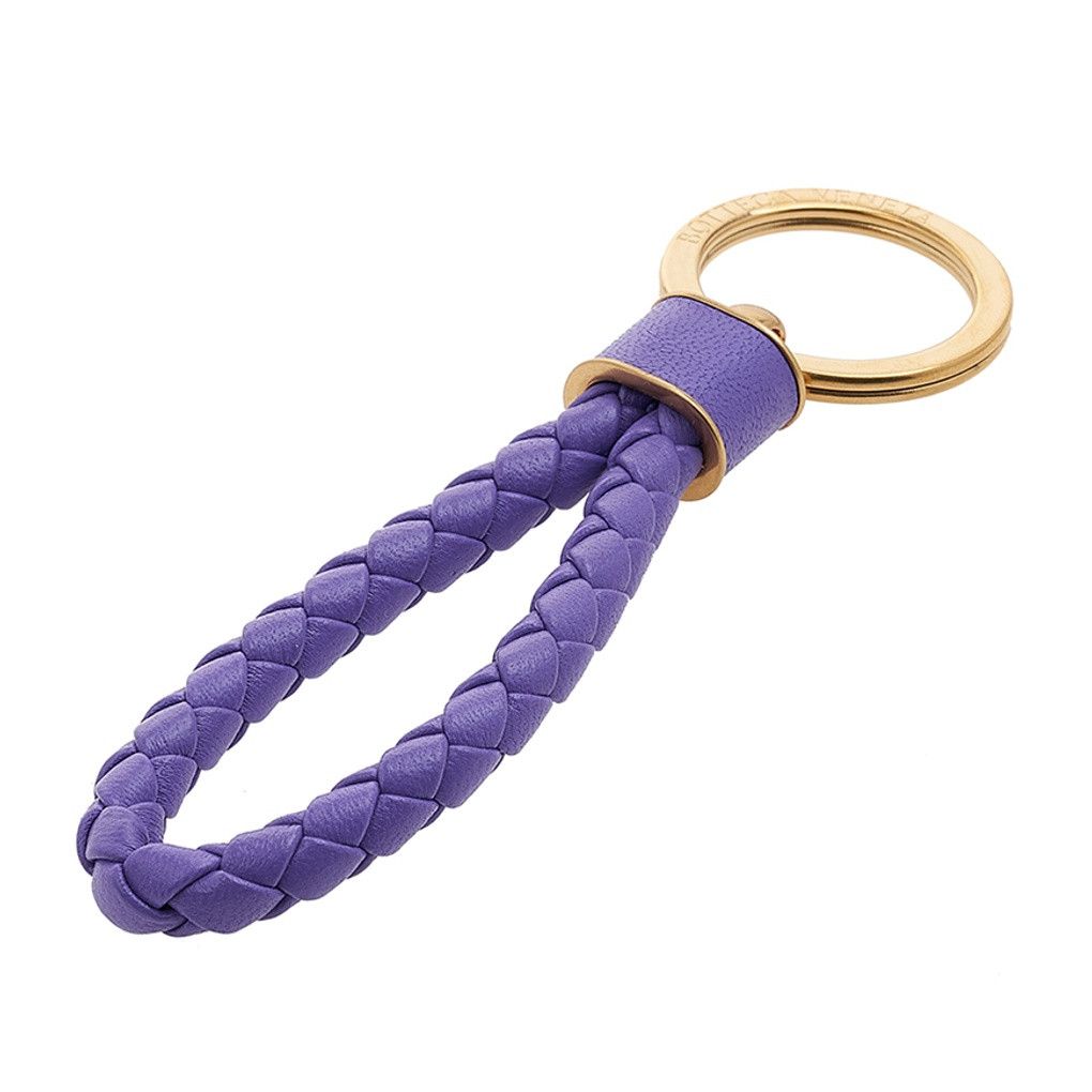 Bottega Veneta o1w1db10925 Size: OS / Intreccio Key Ring in Purple Size ONE SIZE - 3 Thumbnail