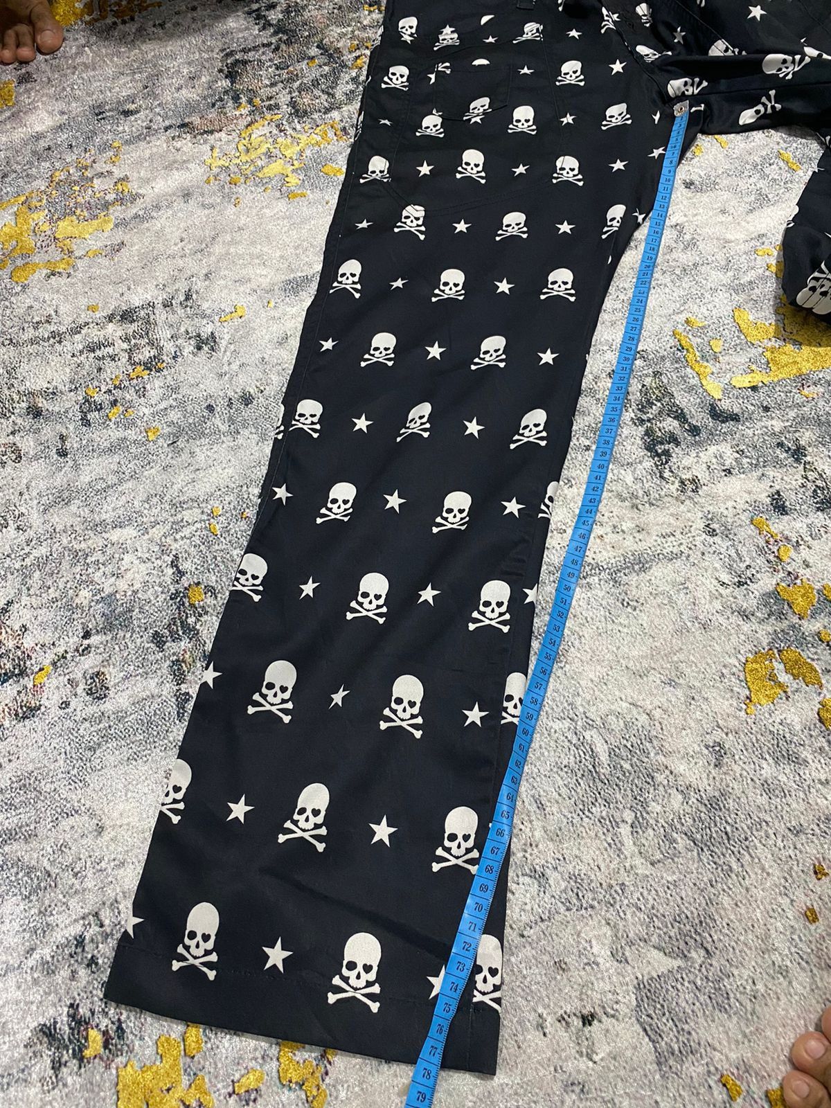 Hysteric Glamour Japanese Skull Full Print Y2k Punk Alexander McQueen STYLE Size US 33 - 17 Thumbnail