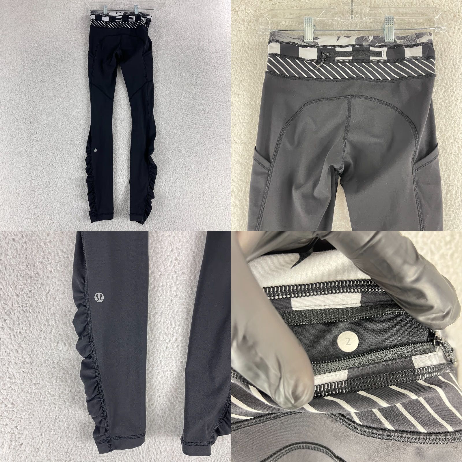 Lululemon Lululemon Speed Tight Leggings Womens Size 2 Black Pull On Athletic Yoga Size 42" / US 20 - 8 Thumbnail