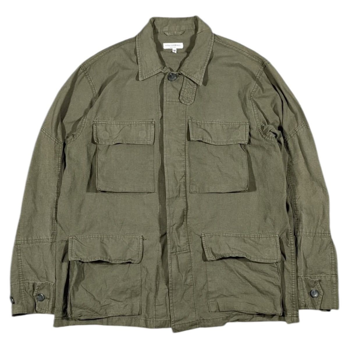14th Addiction × Aspesi × Engineered Garments 2000s Aspesi a Blue Garments Chore Parka Jacket Size US L / EU 52-54 / 3 - 1 Thumbnail