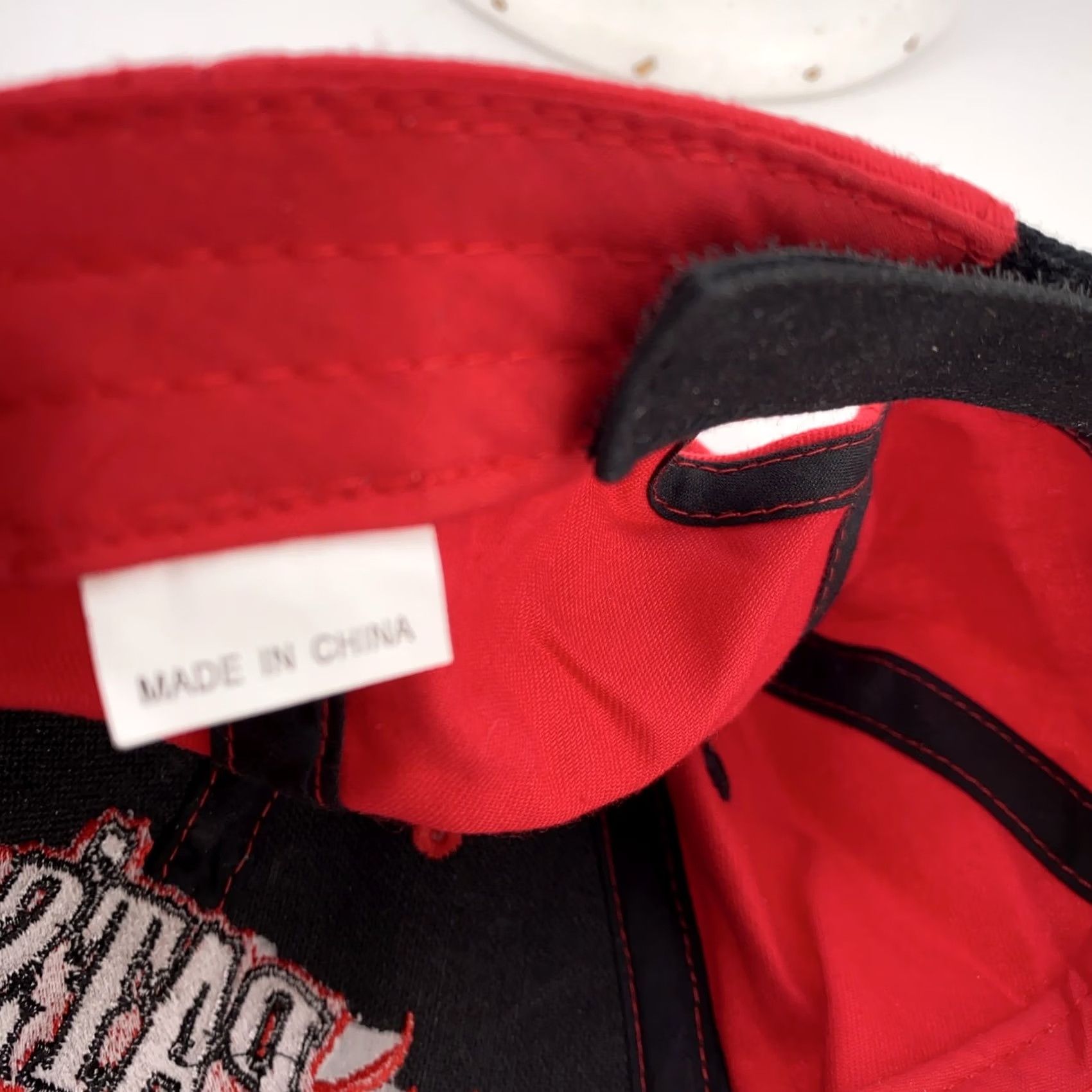 Vintage Pat's Motor Sports Hat Basebal Cap Strap Back Black Red Embroidered Motorcycle Mens Slogan Adjustable Twill Cotton Polyester Vintage No Size ONE SIZE - 5 Thumbnail
