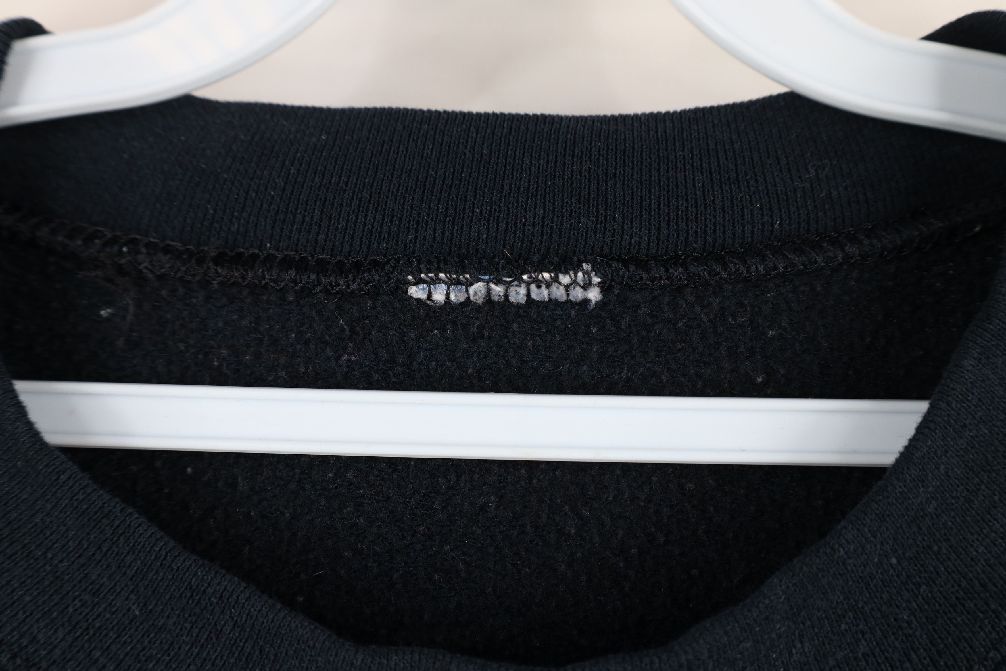 Vintage Vintage 90s Streetwear Blank Crewneck Sweatshirt Black Size US XXL / EU 58 / 5 - 10 Thumbnail