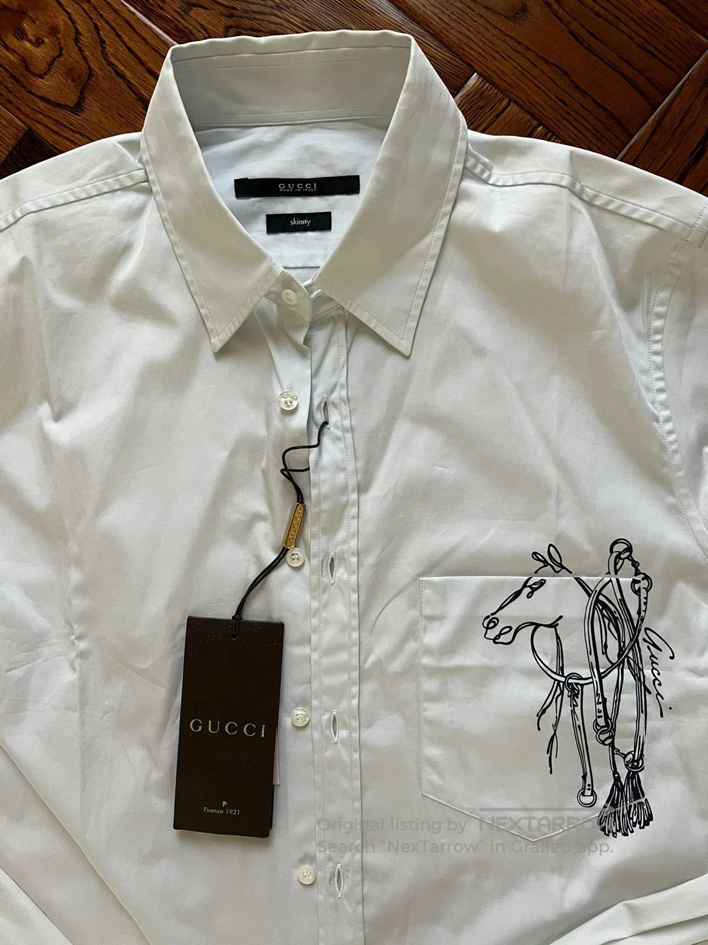 Gucci Gucci Men's Slim Fit Macaron Shirt. Size US S / EU 44-46 / 1 - 6 Thumbnail
