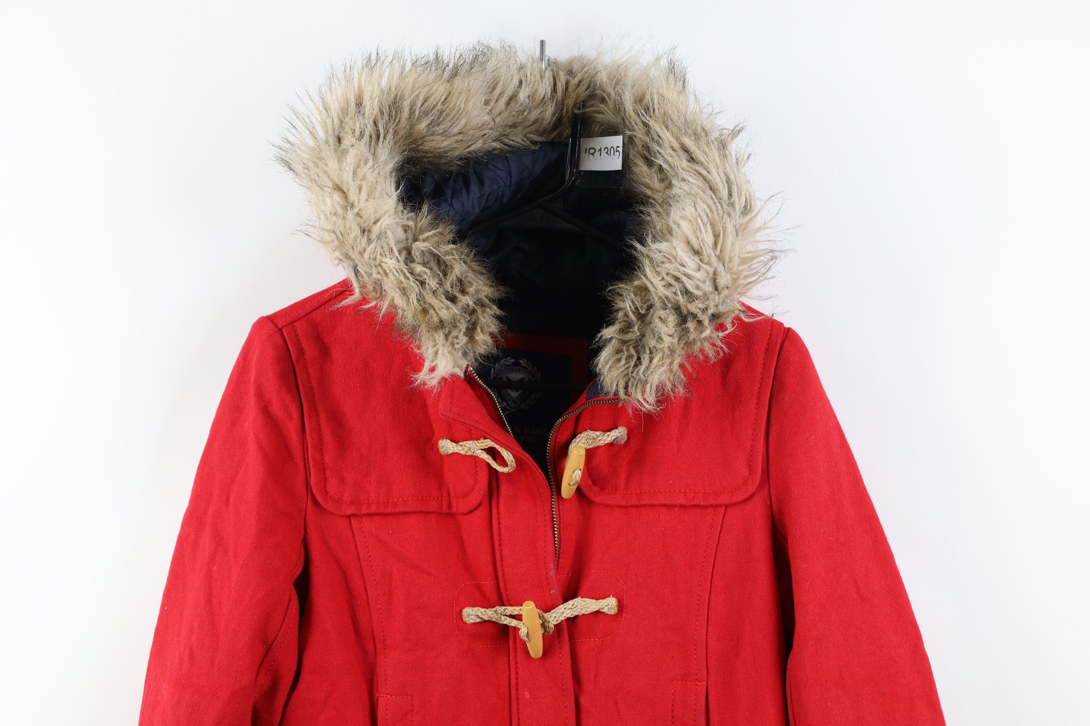 American Eagle Outfitters Vintage 90s Y2K American Eagle Toggle Button Hooded Jacket Size M / US 6-8 / IT 42-44 - 2 Thumbnail