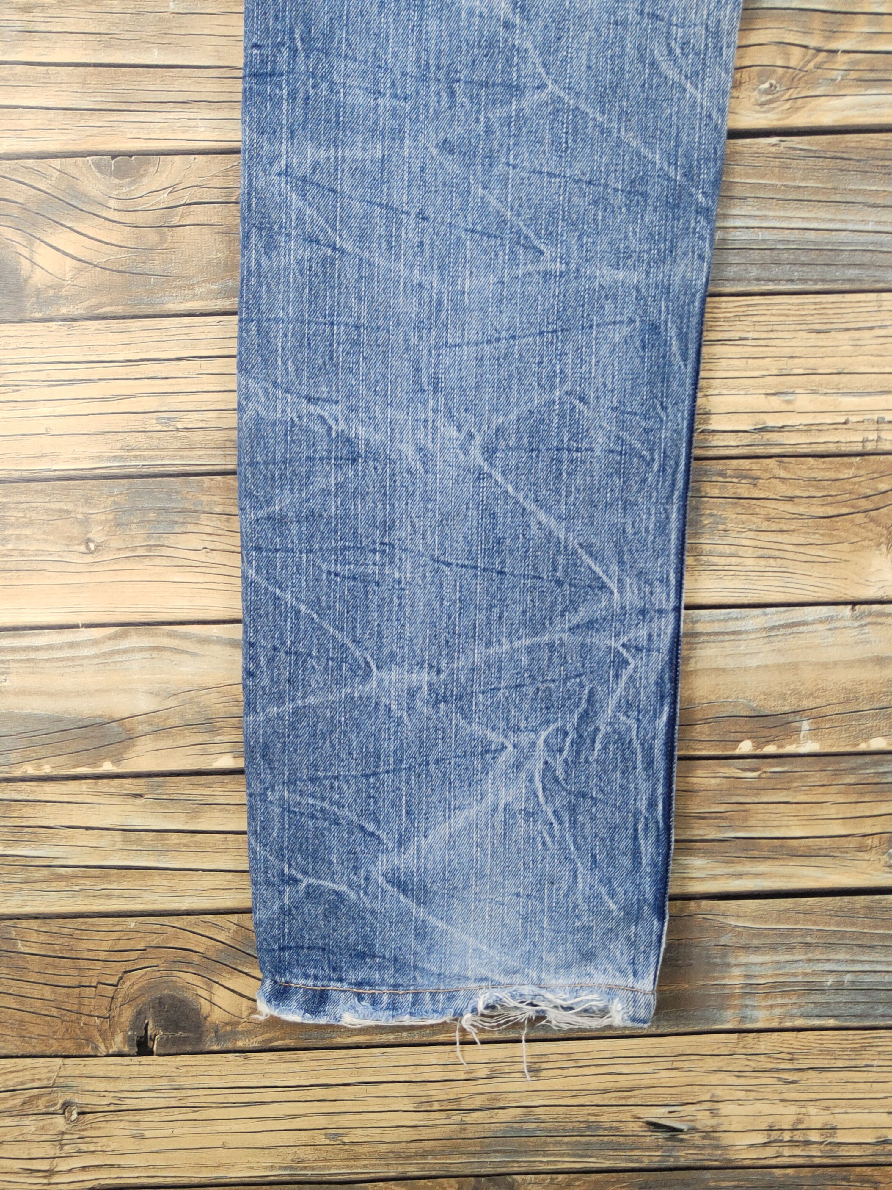 Japanese Brand Japanese Brand Dark Blue Distressed Ripped Jeans #W1697 Size US 34 / EU 50 - 10 Thumbnail
