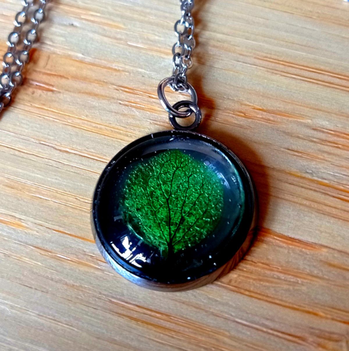 Designer × Japanese Brand × Vintage Stunning Tiny Tree Of Life Natural Leaf Silver Necklace RARE Size ONE SIZE - 2 Thumbnail
