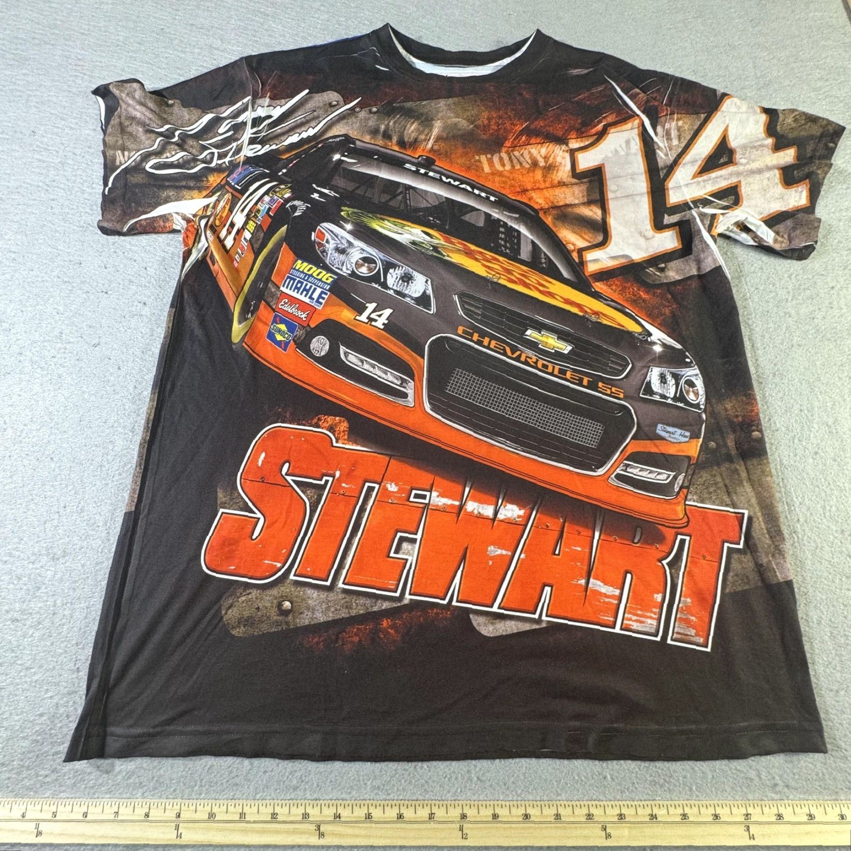 Chase Authentics Chase Authentics Tony Stewart Shirt Mens XL NASCAR 14 Chevrolet SS Racing AOP Size US XL / EU 56 / 4 - 2 Thumbnail