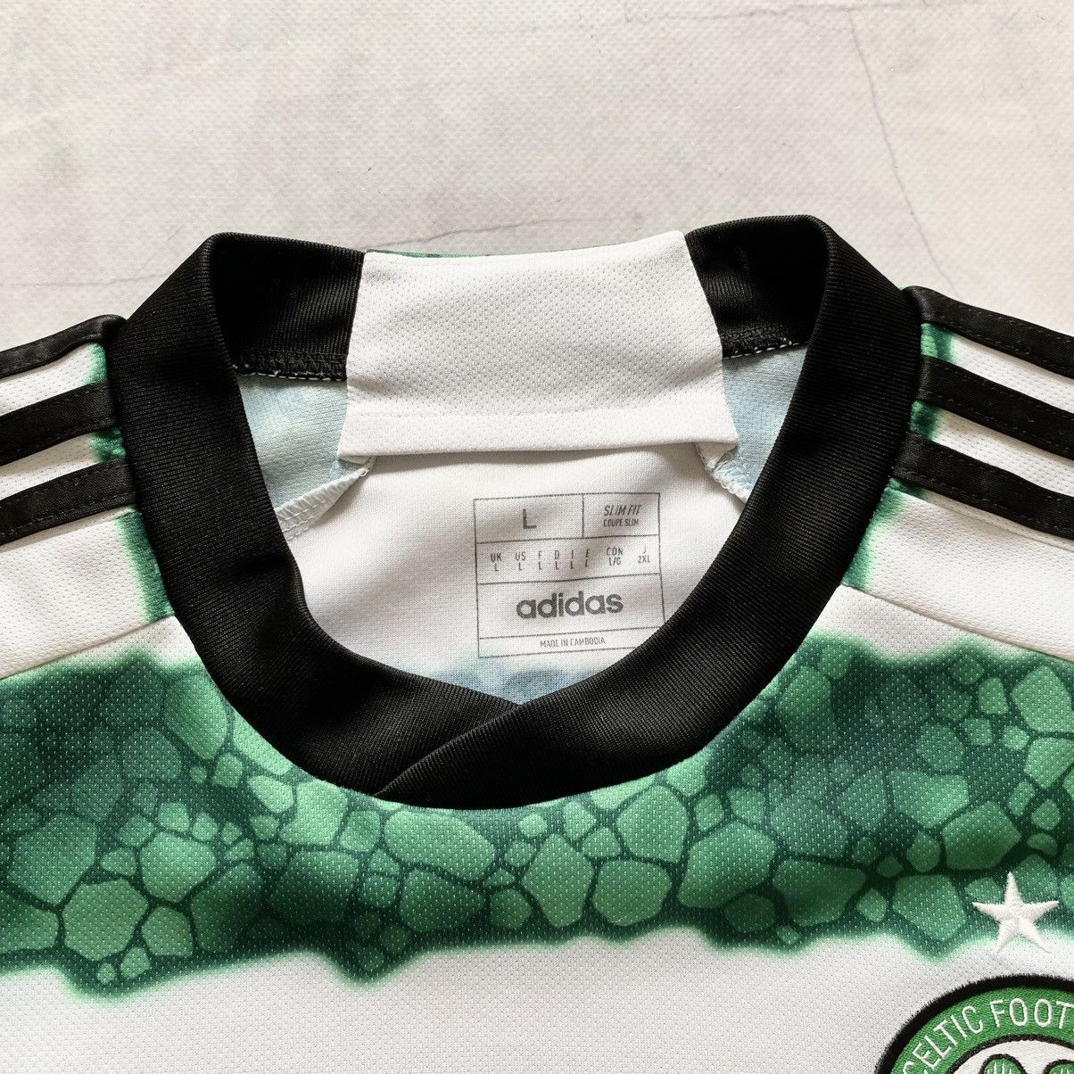 Adidas ☘️ Adidas FC CELTIC 2023 White/Green Soccer Jersey Shirt Size US L / EU 52-54 / 3 - 8 Thumbnail