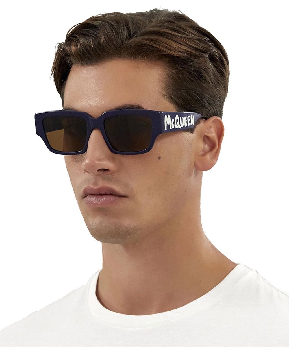 Alexander McQueen ALEXANDER MCQUEEN green square frame acetate sunglasses q Size ONE SIZE - 2 Thumbnail