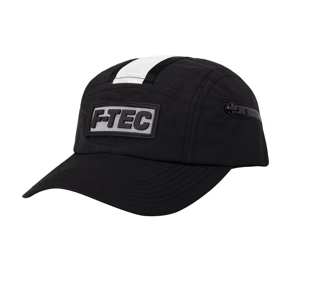 Fuck The Population FTP F-Tec Hi Vis Camp Hat Black Silver Size ONE SIZE - 1 Thumbnail