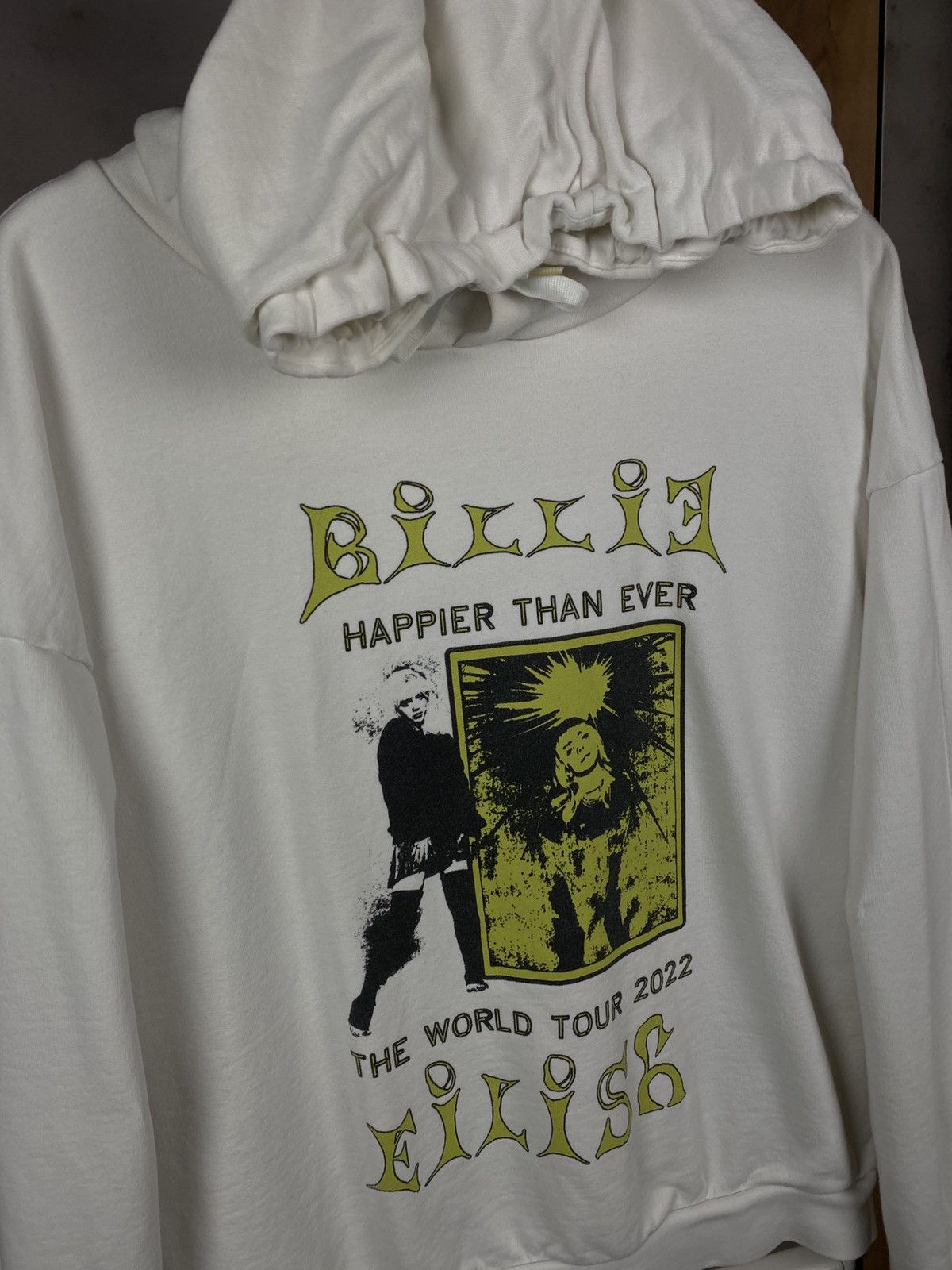 Billie Eilish 💋Hoodie Billie Eilish Happier Than Ever World Tour 2022 Tee💋 Size US L / EU 52-54 / 3 - 3 Thumbnail