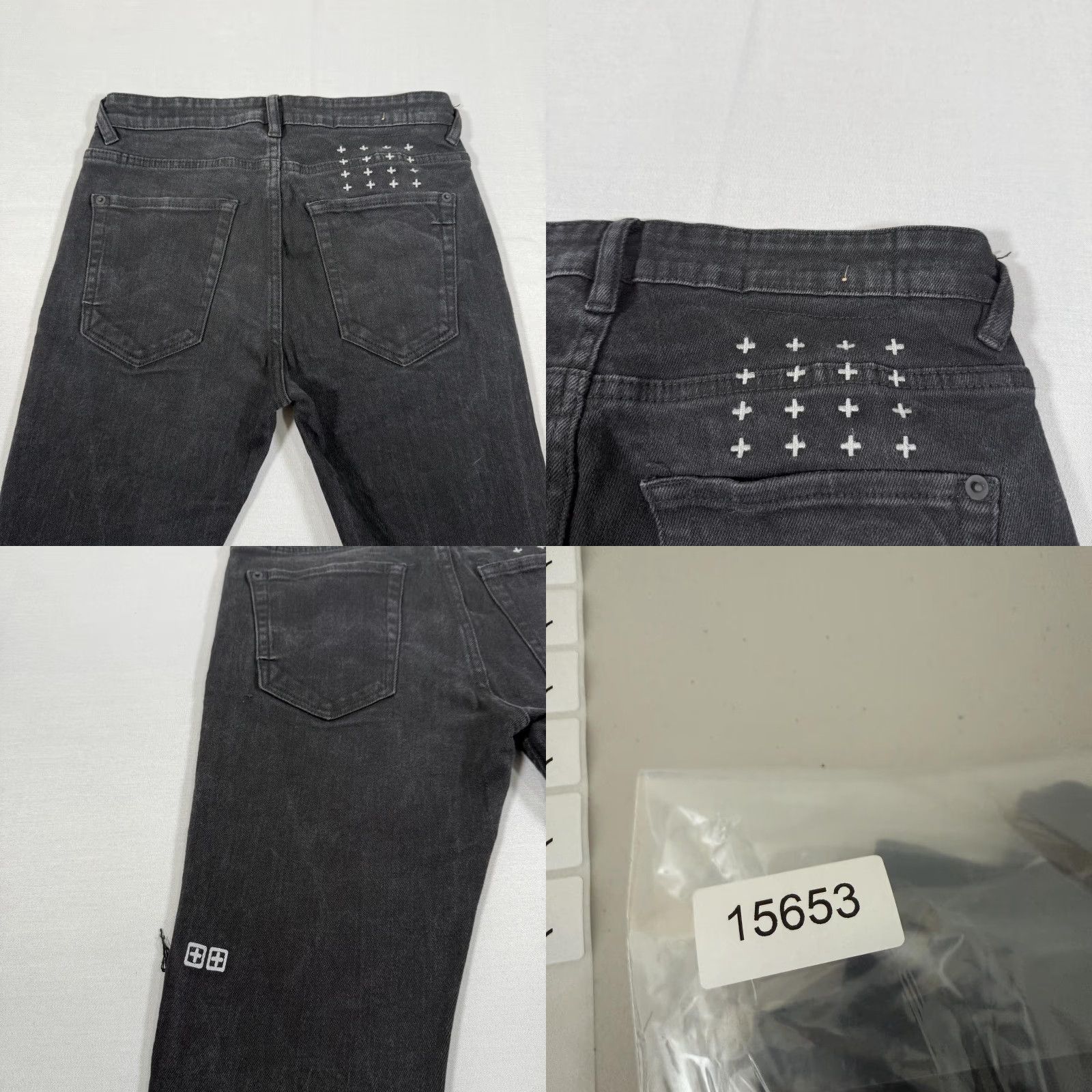 Ksubi VINTAGE Ksubi Jeans Mens 30x32 Van Winkle Ace Black Slice Skinny Distressed Denim Pants Size US 30 / EU 46 - 10 Thumbnail