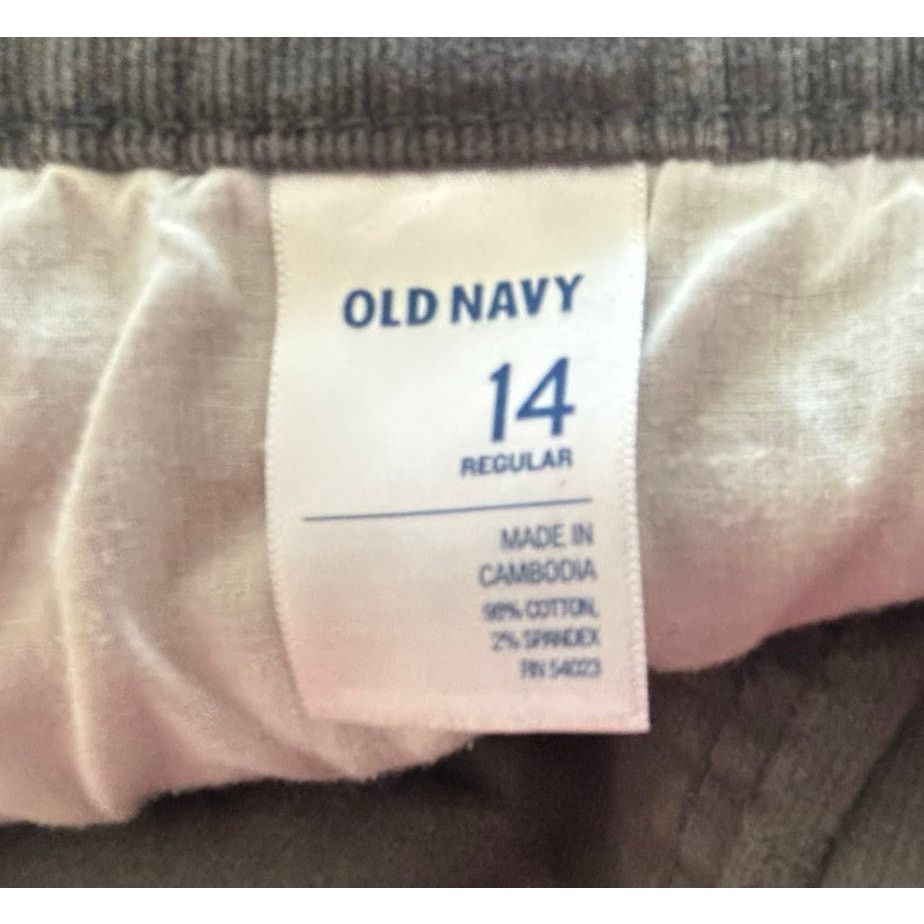Old Navy Old Navy Gray Corduroy Pants Size 14 Size 36" / US 14 / IT 50 - 4 Thumbnail
