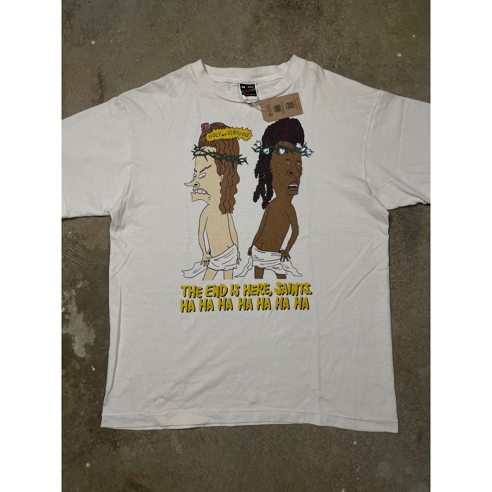 存在感絶大【Saint Mxxxxxx】Heart Apple T-shirt Saint Michael SAINT MXXXXXX APPLE HEART PRINT T-SHIRT | Grailed